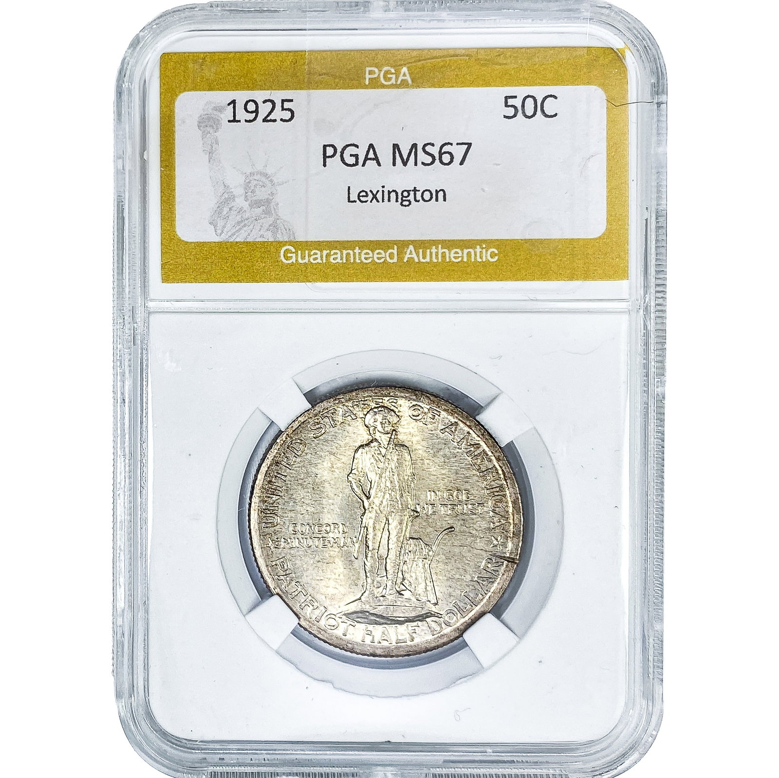 1925 Lexington Half Dollar PGA MS67: 1925 Lexington Half Dollar PGA MS67