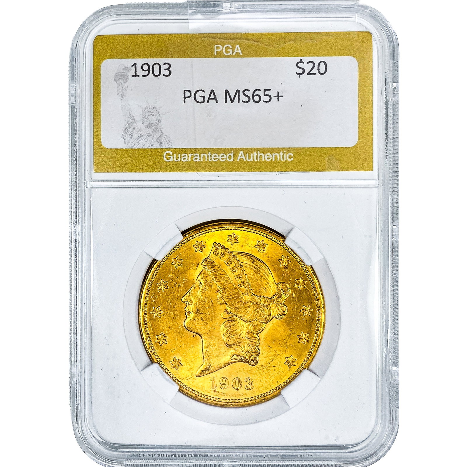 1903 $20 Gold Double Eagle PGA MS65+: 1903 $20 Gold Double Eagle PGA MS65+