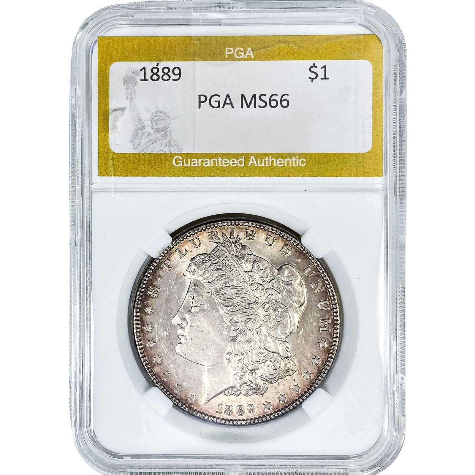 1889 Morgan Silver Dollar PGA MS66: 1889 Morgan Silver Dollar PGA MS66
