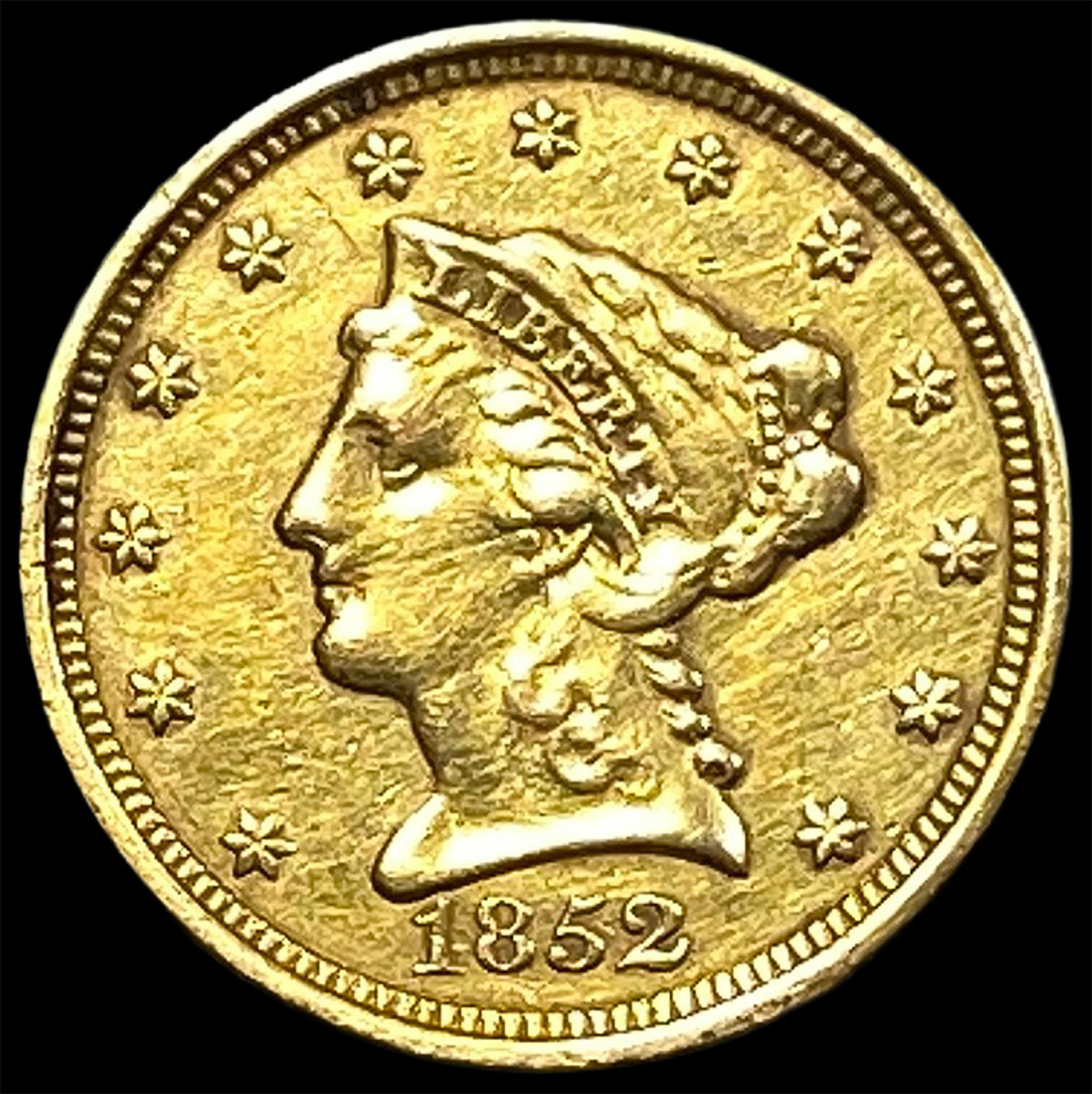 1852 $2.50 Gold Quarter Eagle: 1852 $2.50 Gold Quarter Eagle