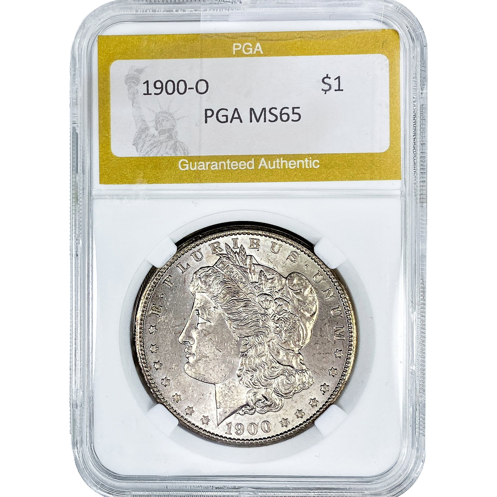 1900-O Morgan Silver Dollar PGA MS65: 1900-O Morgan Silver Dollar PGA MS65
