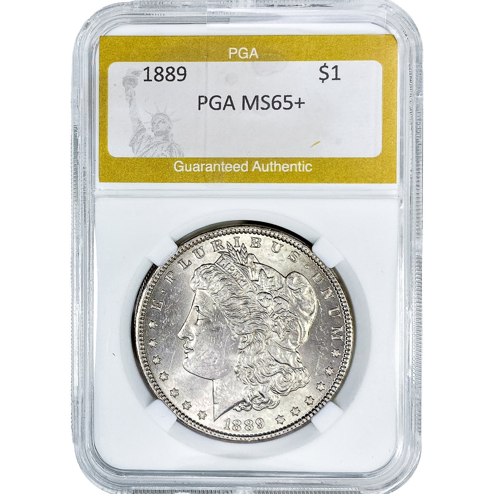 1889 Morgan Silver Dollar PGA MS65+: 1889 Morgan Silver Dollar PGA MS65+