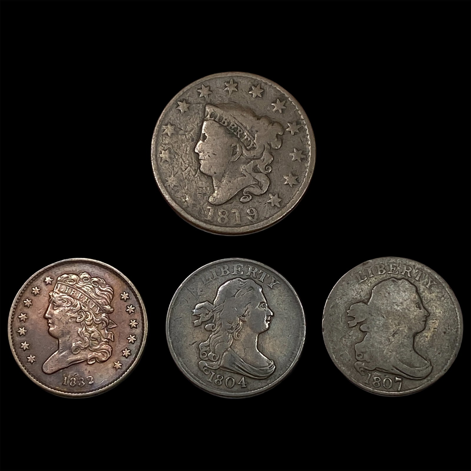 [4] 1804-1832 U.S. Half Cent and Large Cent Lot (1 of 2)