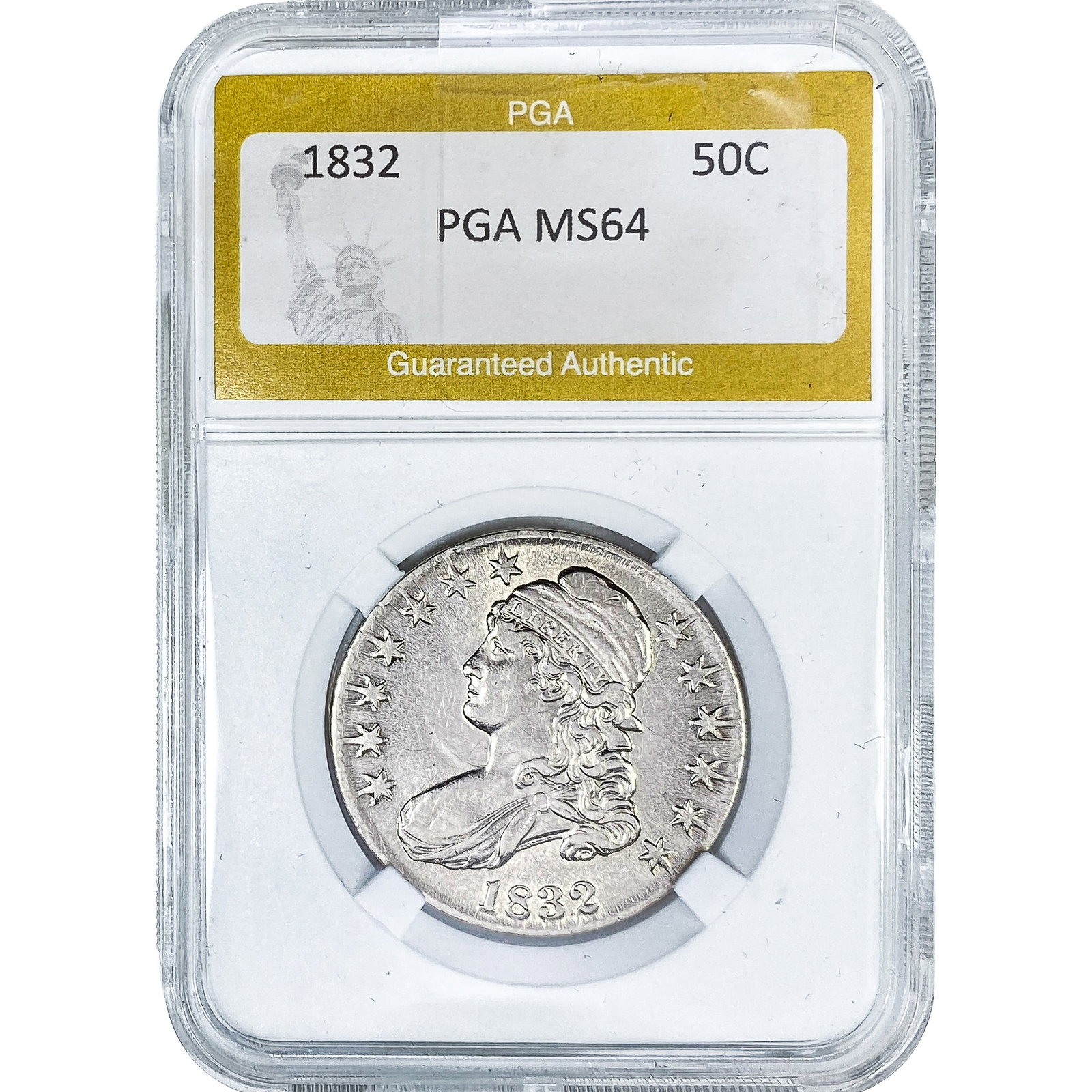 1832 Capped Bust Half Dollar PGA MS64 (1 of 2)
