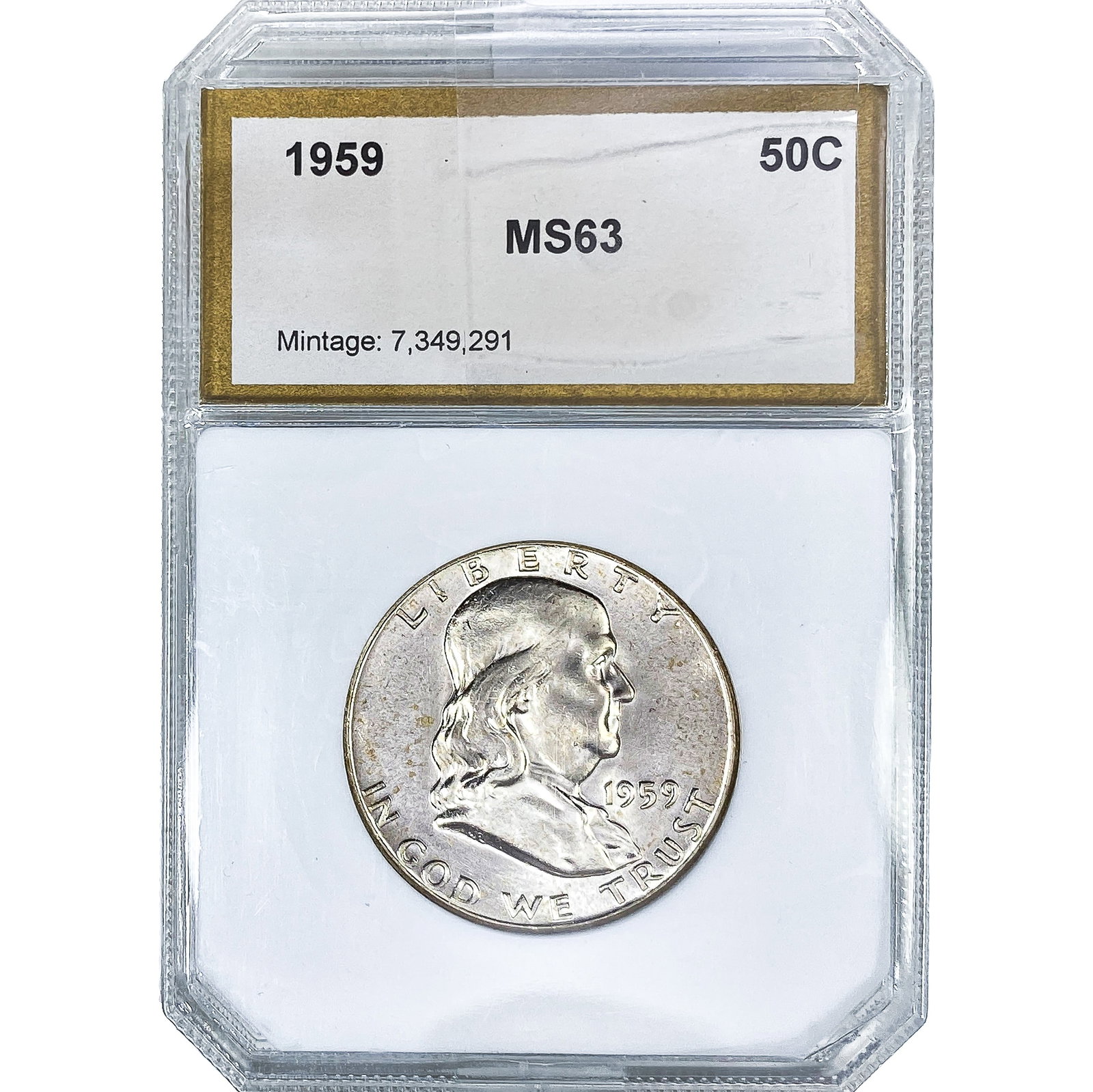 1959 Franklin Half Dollar PGA MS63 (1 of 2)