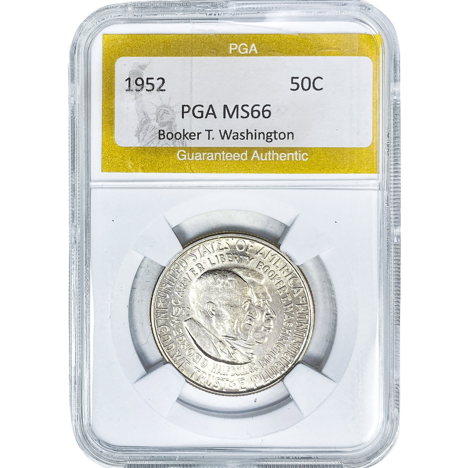 1952 Booker T Half Dollar PGA MS66: 1952 Booker T Half Dollar PGA MS66