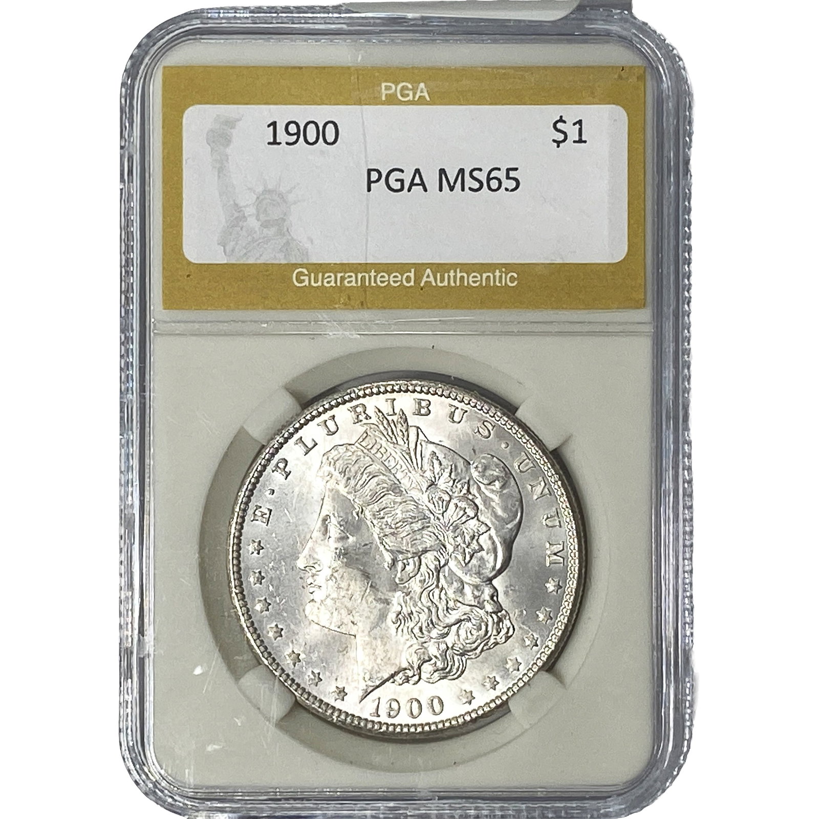 1900 Morgan Silver Dollar PGA MS65: 1900 Morgan Silver Dollar PGA MS65