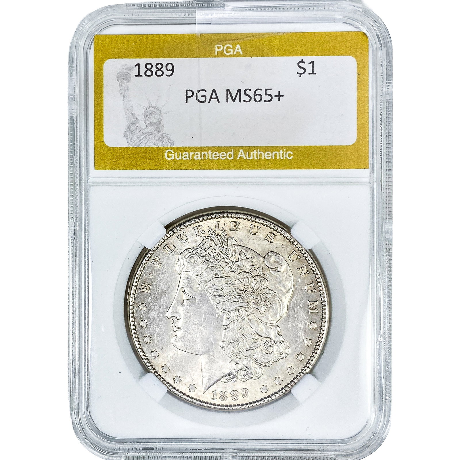 1889 Morgan Silver Dollar PGA MS65+: 1889 Morgan Silver Dollar PGA MS65+