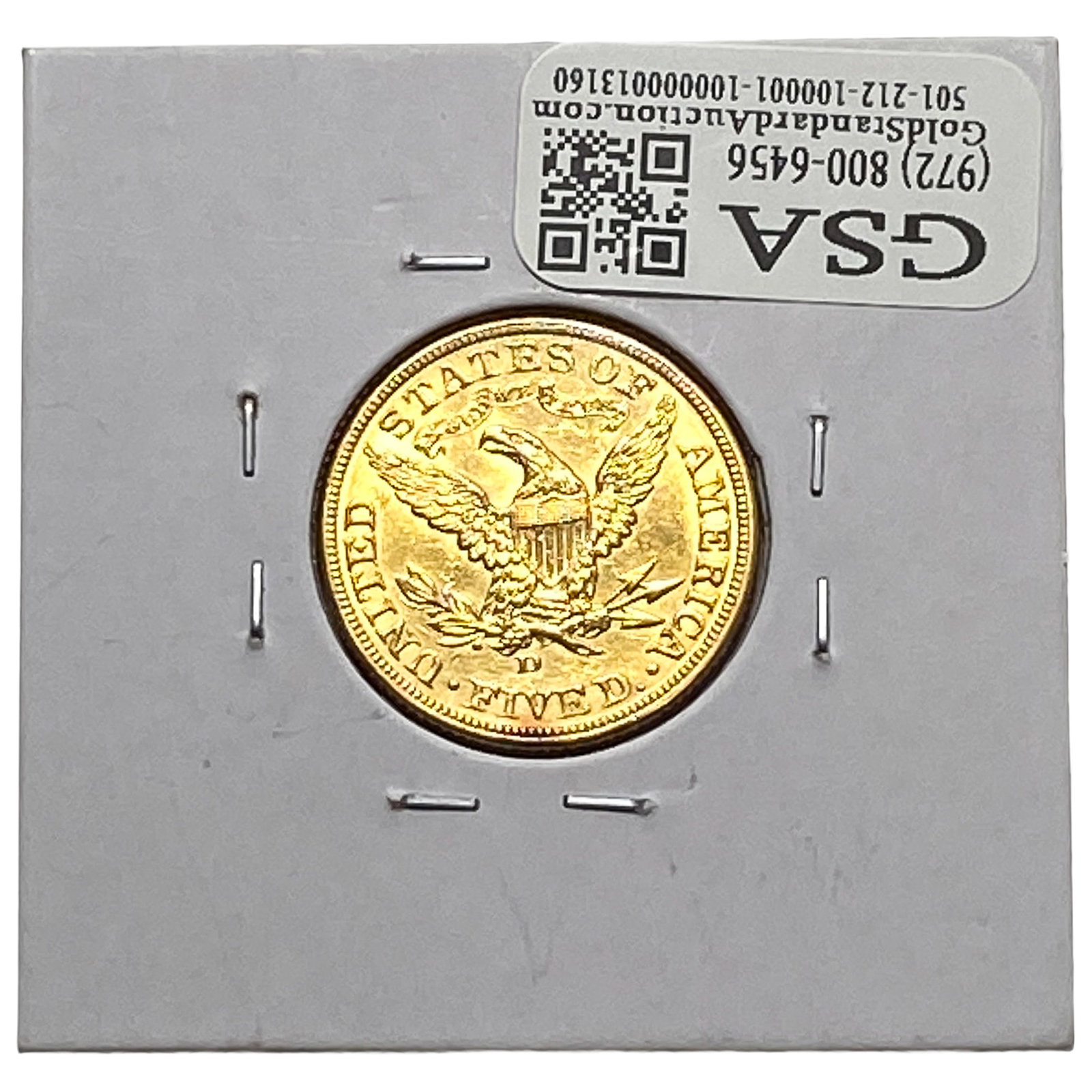 1907-D $5 Gold Half Eagle - 2
