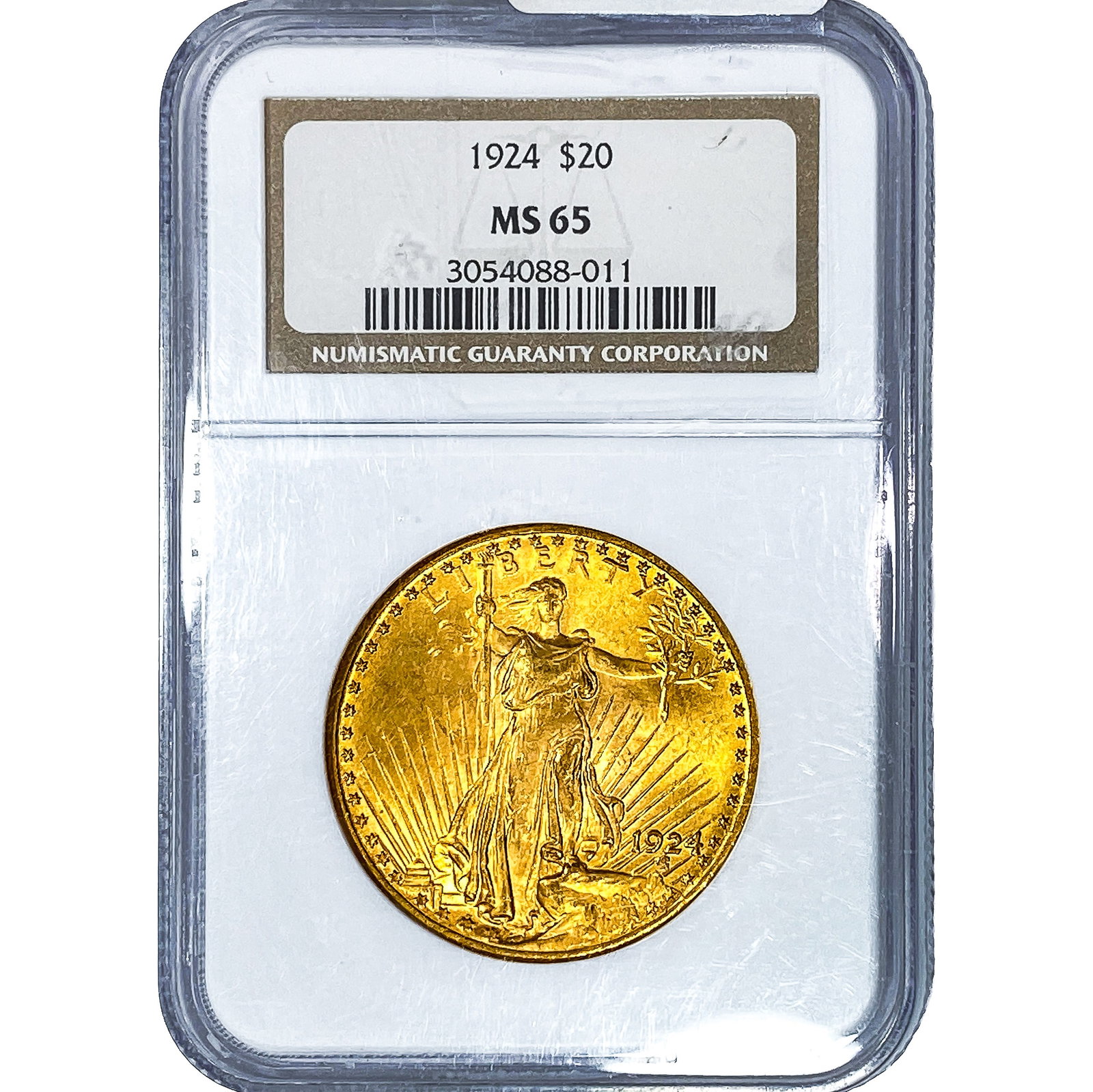 1924 $20 Gold Double Eagle NGC MS65: 1924 $20 Gold Double Eagle NGC MS65