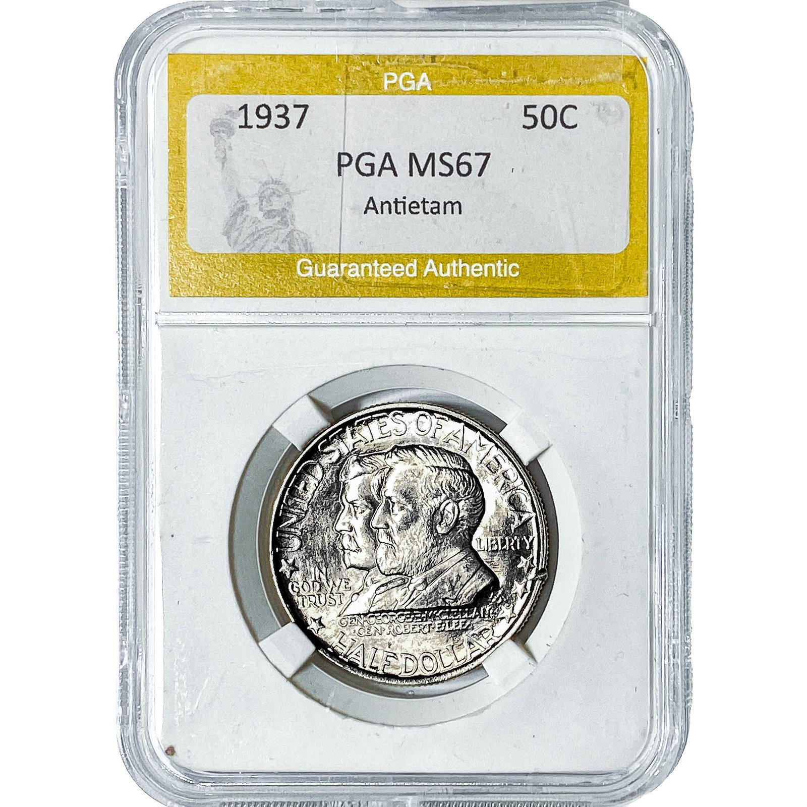 1937 Antietam Half Dollar PGA MS67: 1937 Antietam Half Dollar PGA MS67