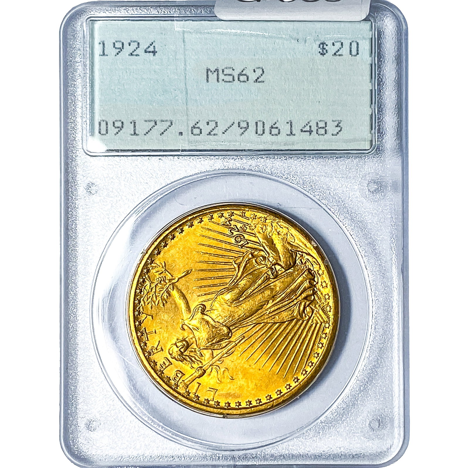 1924 $20 Gold Double Eagle PCGS MS62: 1924 $20 Gold Double Eagle PCGS MS62