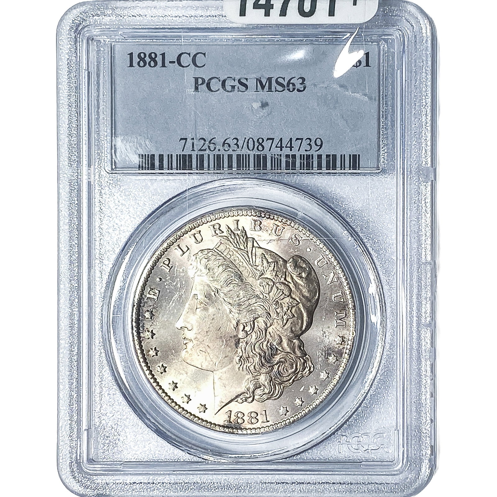 1881-CC Morgan Silver Dollar PCGS MS63 (1 of 4)
