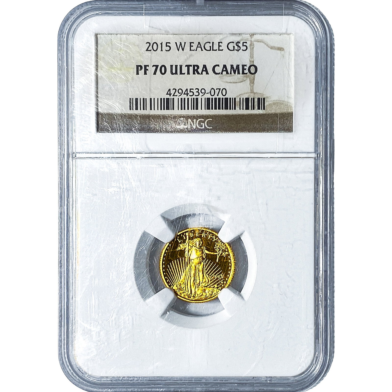 2015-W Gold $5 American Eagle 1/10oz NGC PF70 Ultra Cameo (1 of 4)