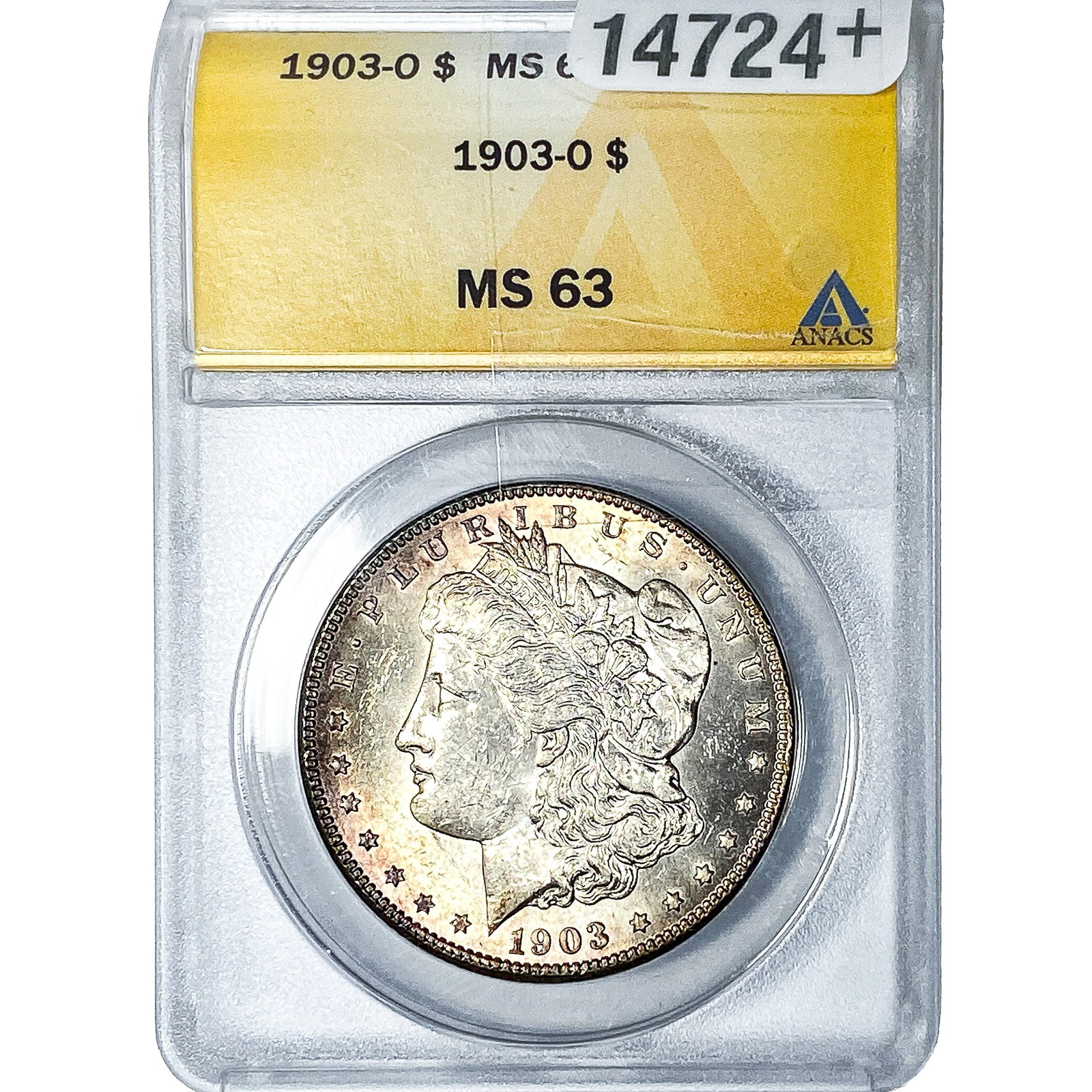 1903-O Morgan Silver Dollar ANACS MS63: 1903-O Morgan Silver Dollar ANACS MS63