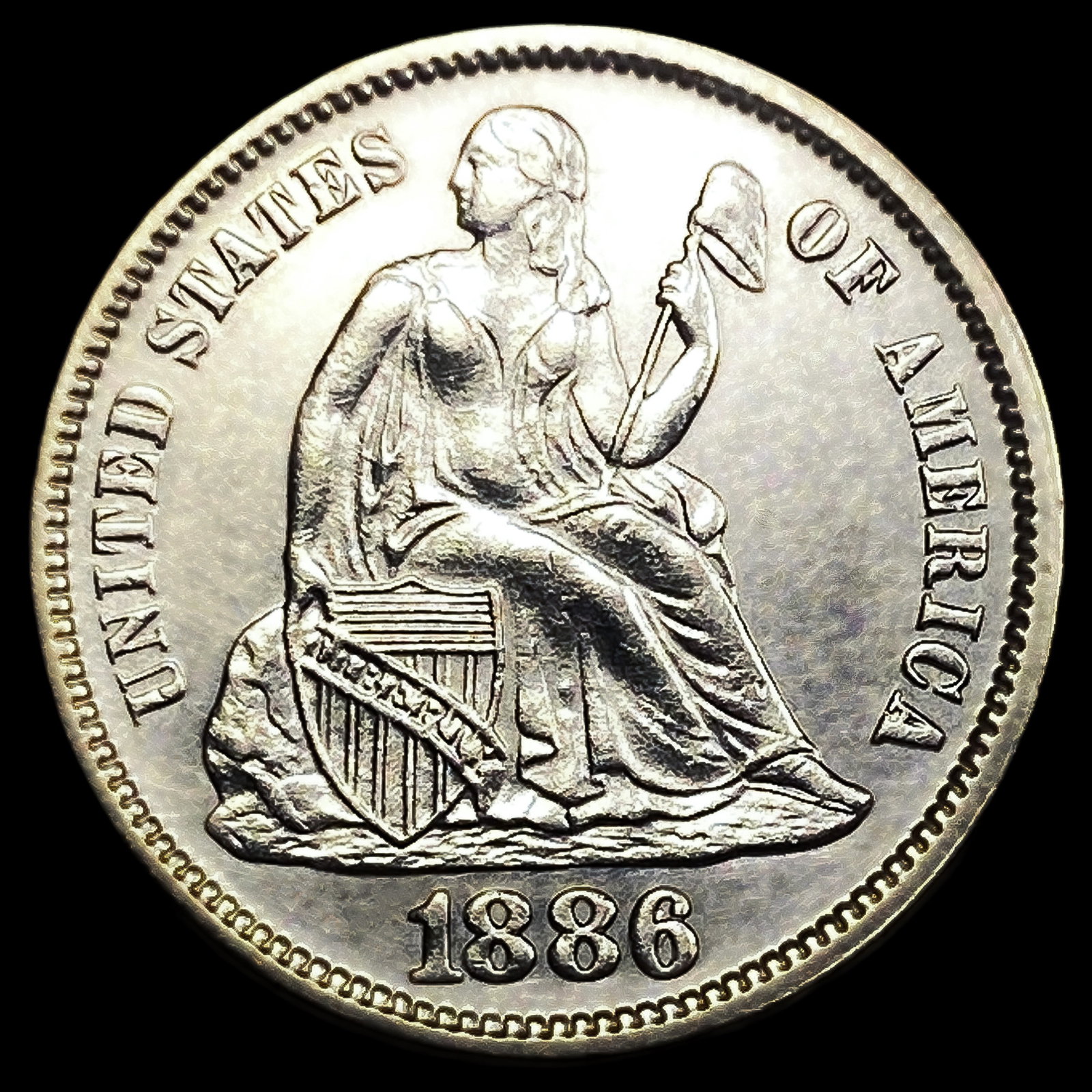 1886 Seated Liberty Dime: 1886 Seated Liberty Dime