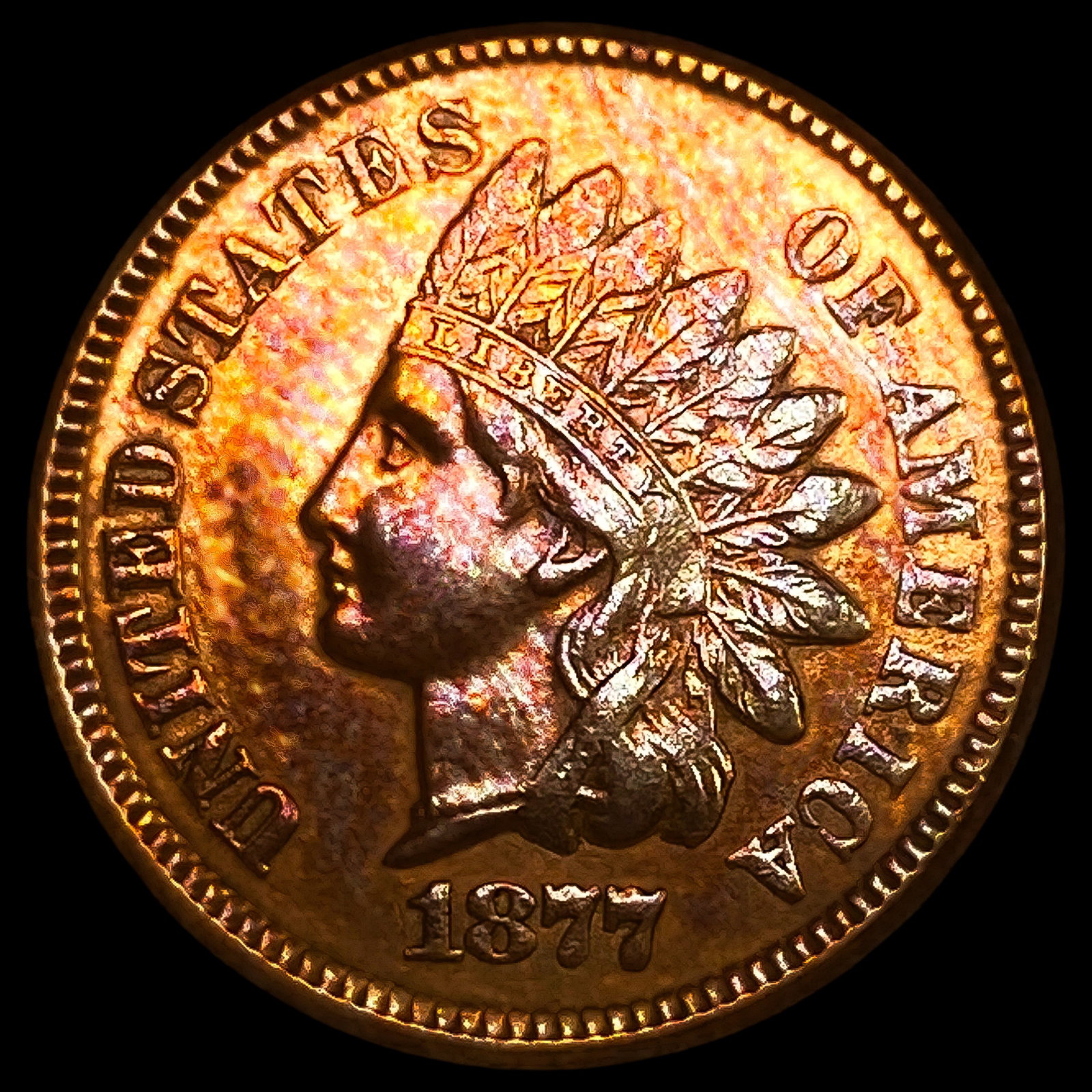 1877 Indian Head Cent (1 of 2)