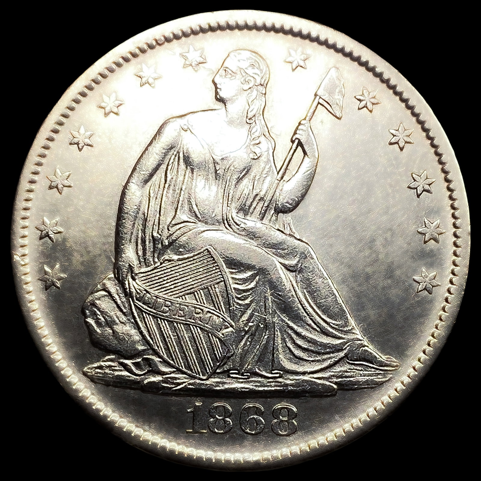 1868-S Seated Liberty Half Dollar (1 of 2)