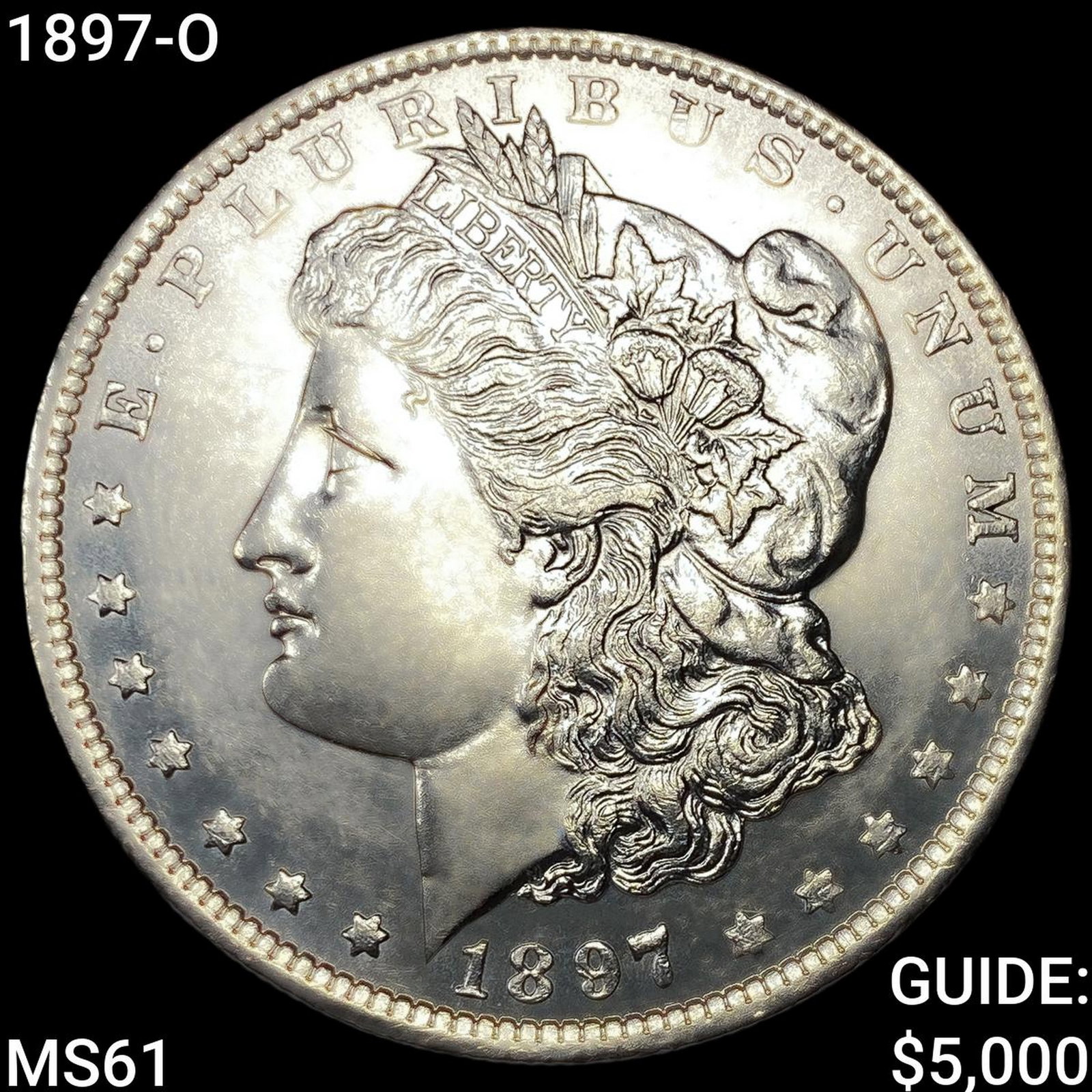 1897-O Morgan Silver Dollar UNCIRCULATED: 1897-O Morgan Silver Dollar UNCIRCULATED