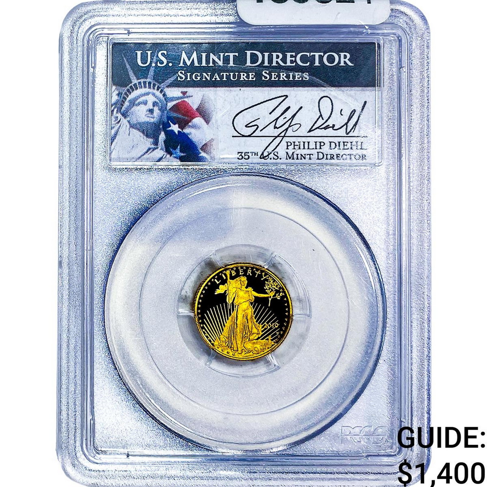 2010-W $5 Gold Eagle 1/10 oz PCGS PR69 DCAM: 2010-W $5 Gold Eagle 1/10 oz PCGS PR69 DCAM