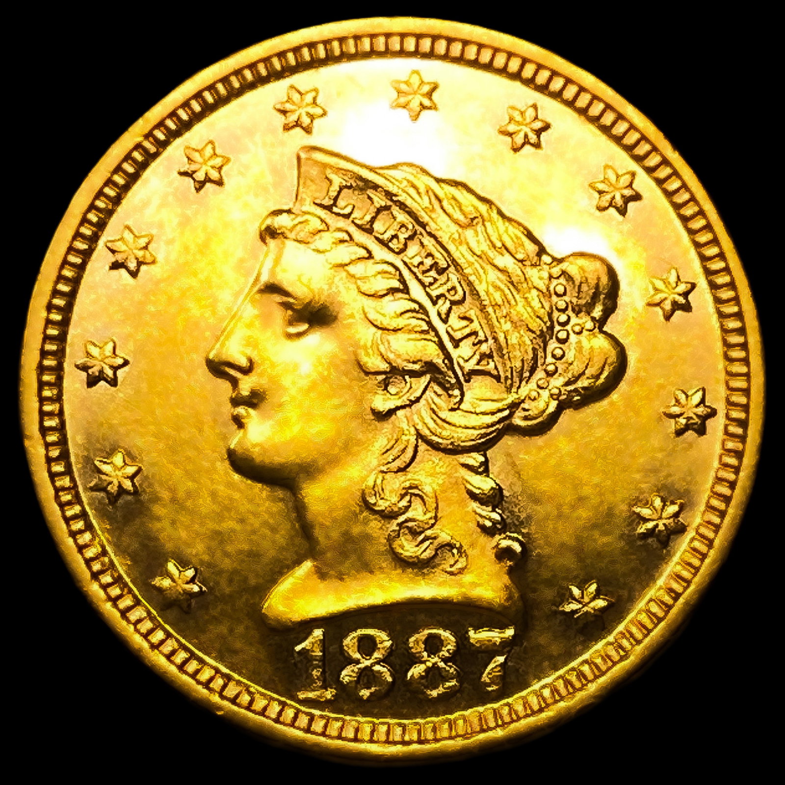 1887 $2.50 Gold Quarter Eagle: 1887 $2.50 Gold Quarter Eagle