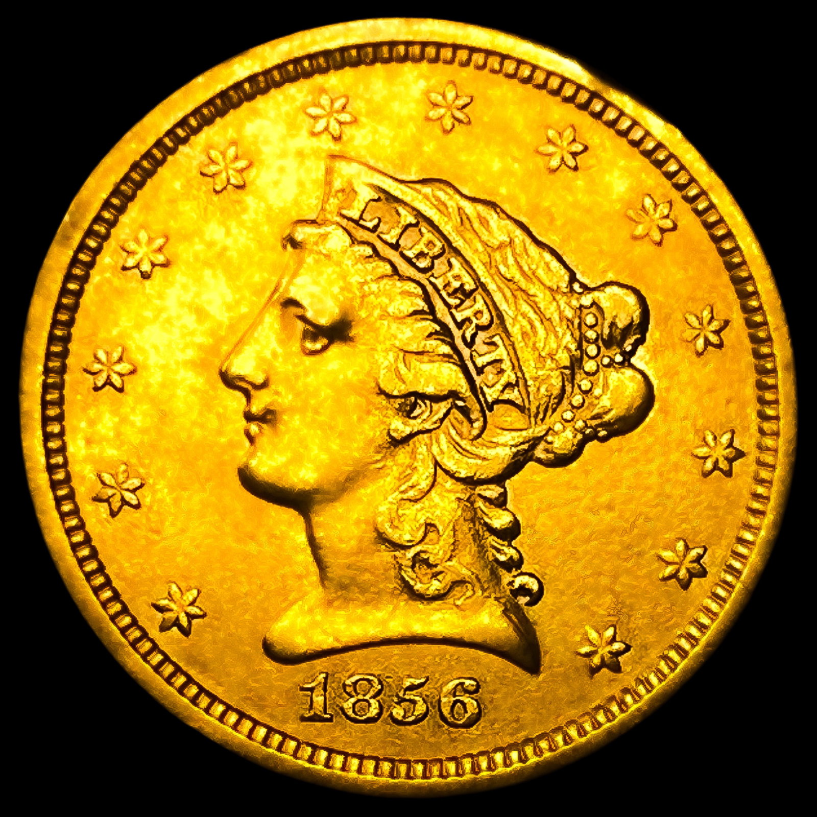 1856 $2.50 Gold Quarter Eagle (1 of 2)