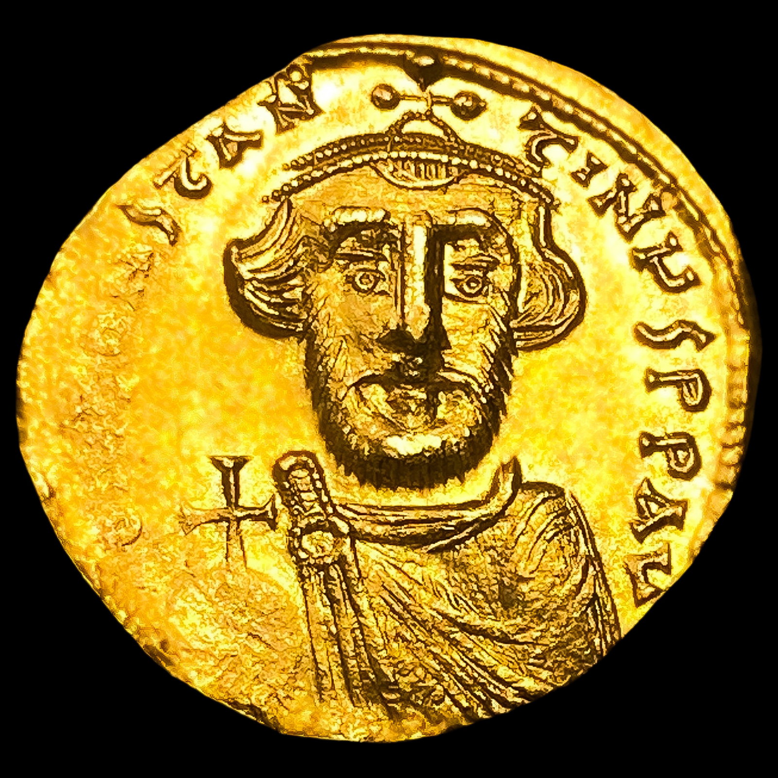 641-688 AD Constans II Gold Soledi (1 of 2)