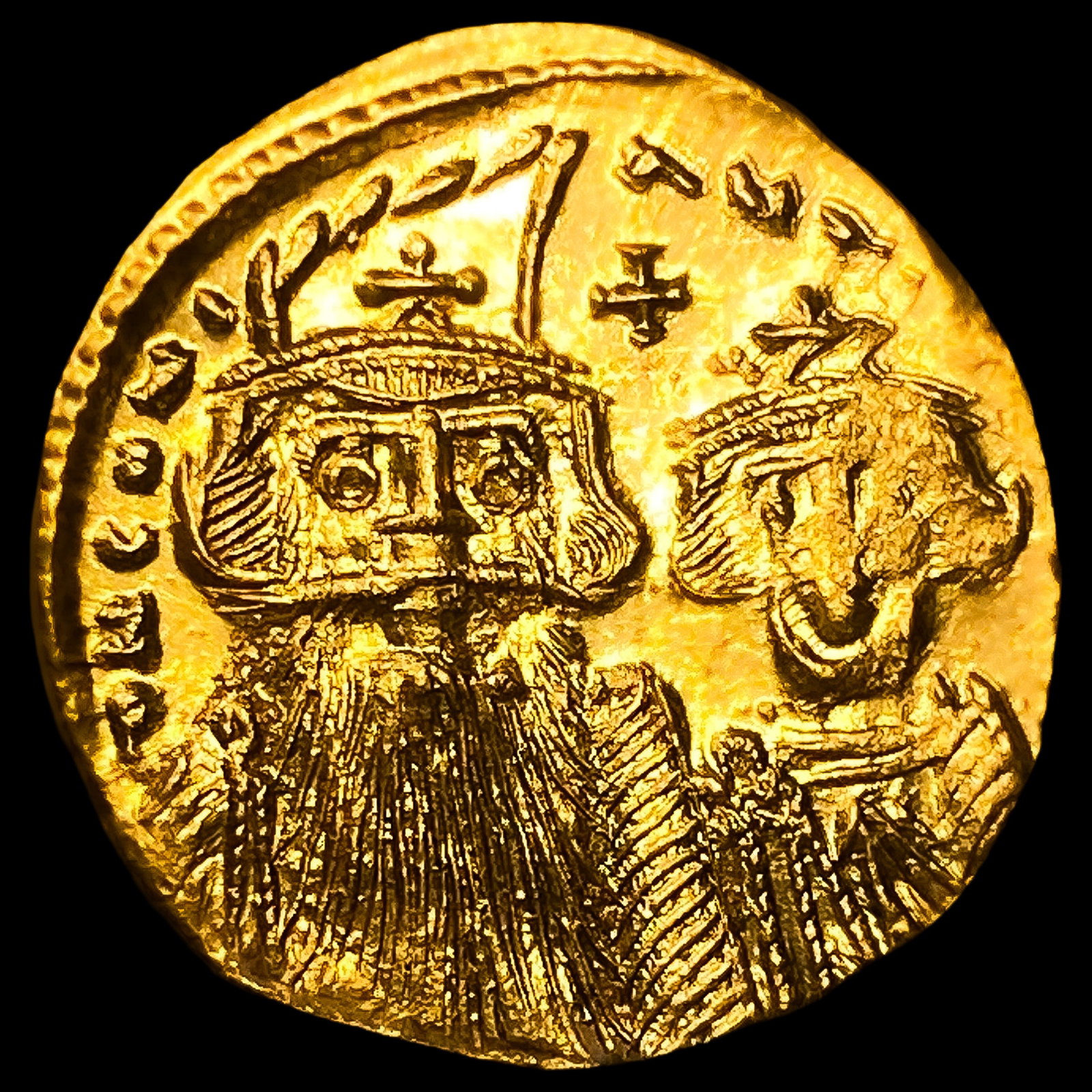 641-688 AD Constans II Gold Soledi (1 of 2)