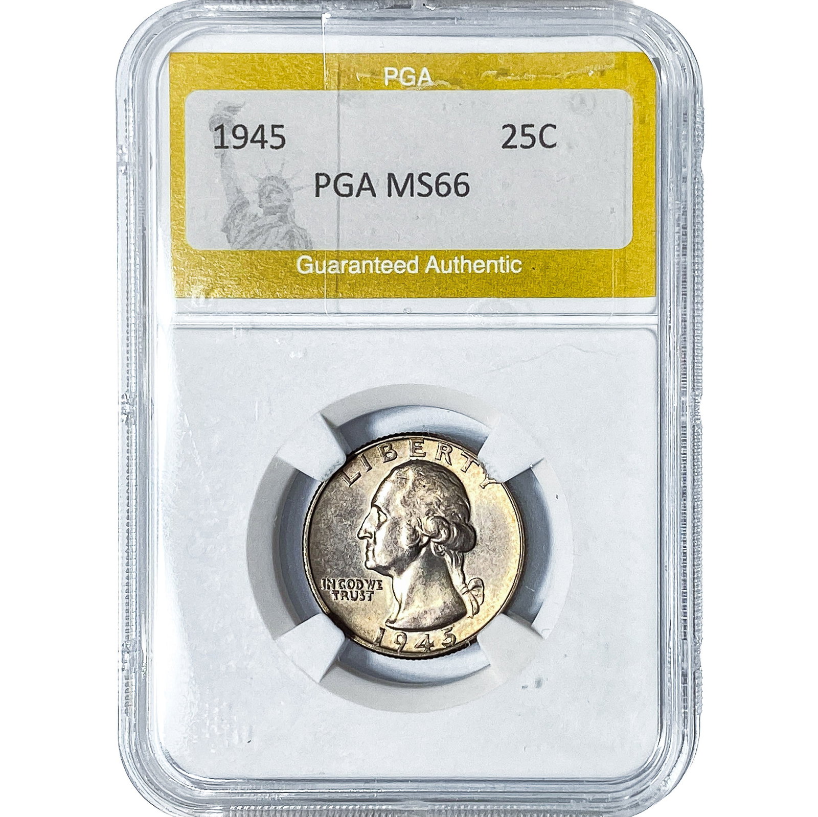 1945 Washington Silver Quarter PGA MS66 (1 of 2)