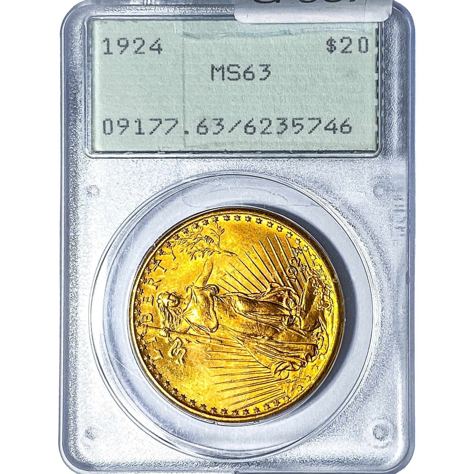 1924 $20 Gold Double Eagle PCGS MS63: 1924 $20 Gold Double Eagle PCGS MS63
