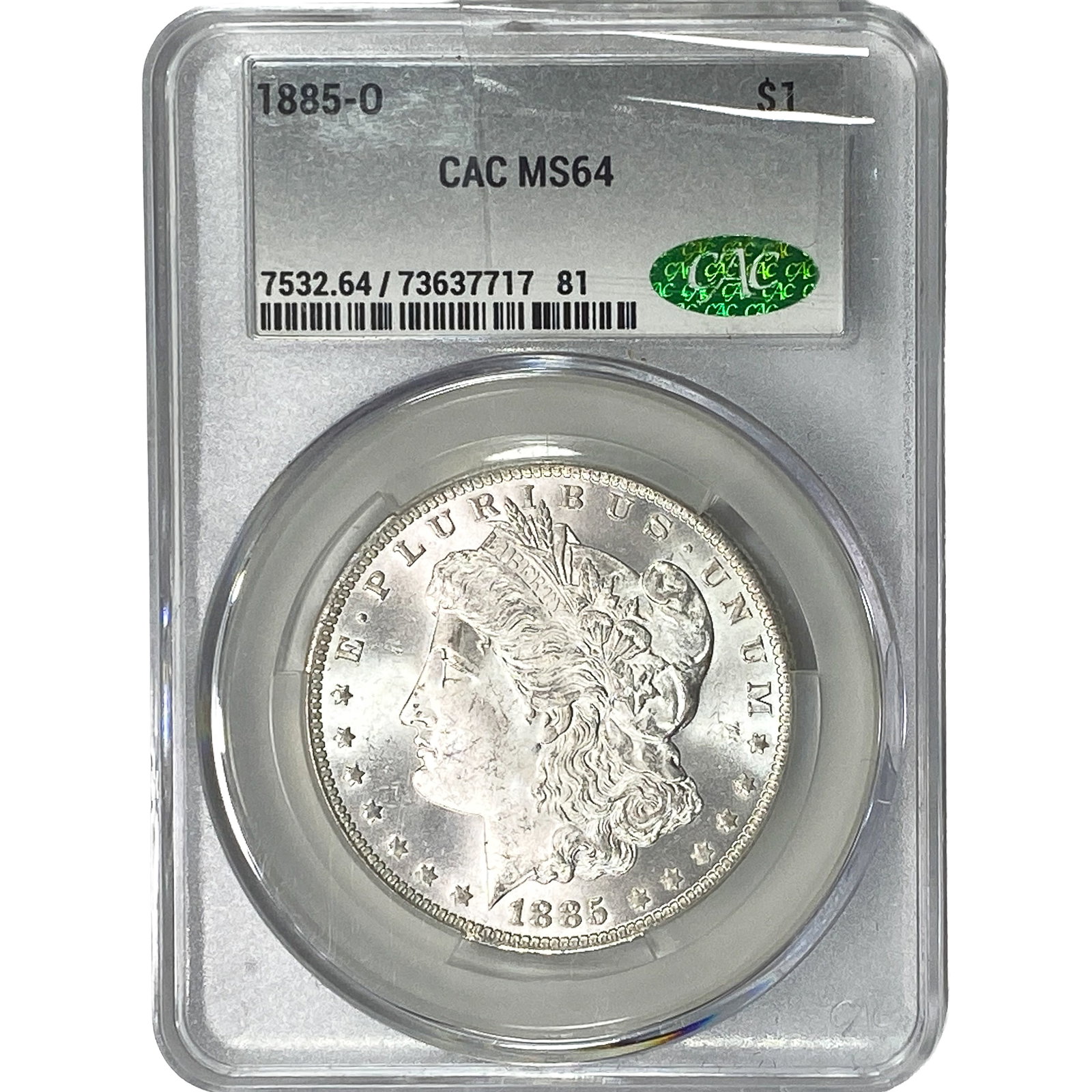 1885-O Morgan Silver Dollar CAC MS64 (1 of 2)