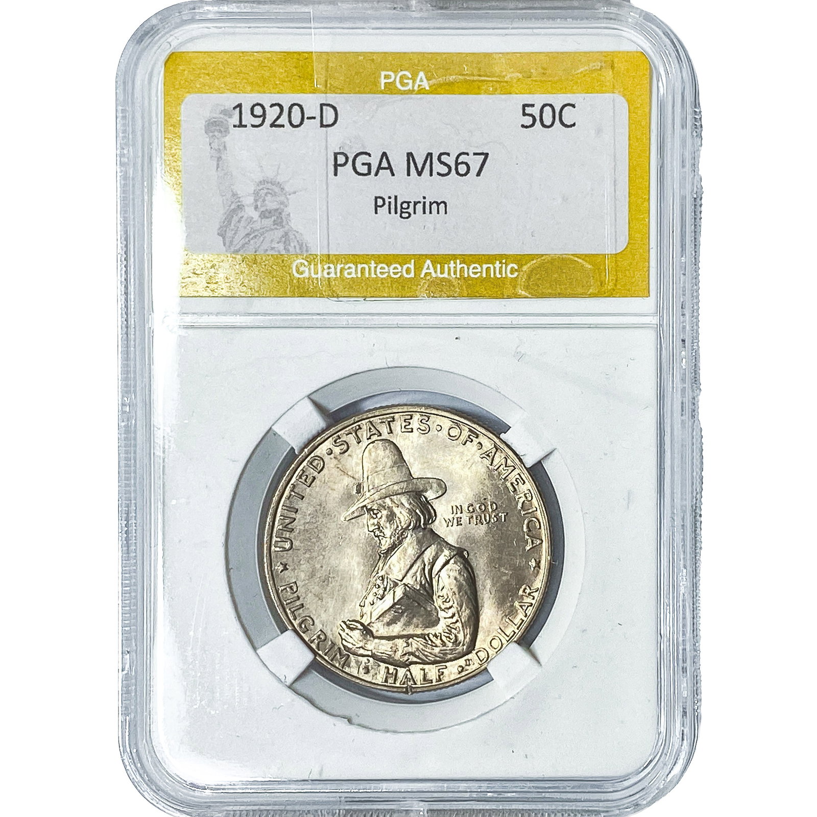 1920-D Pilgrim Half Dollar PGA MS67 (1 of 2)