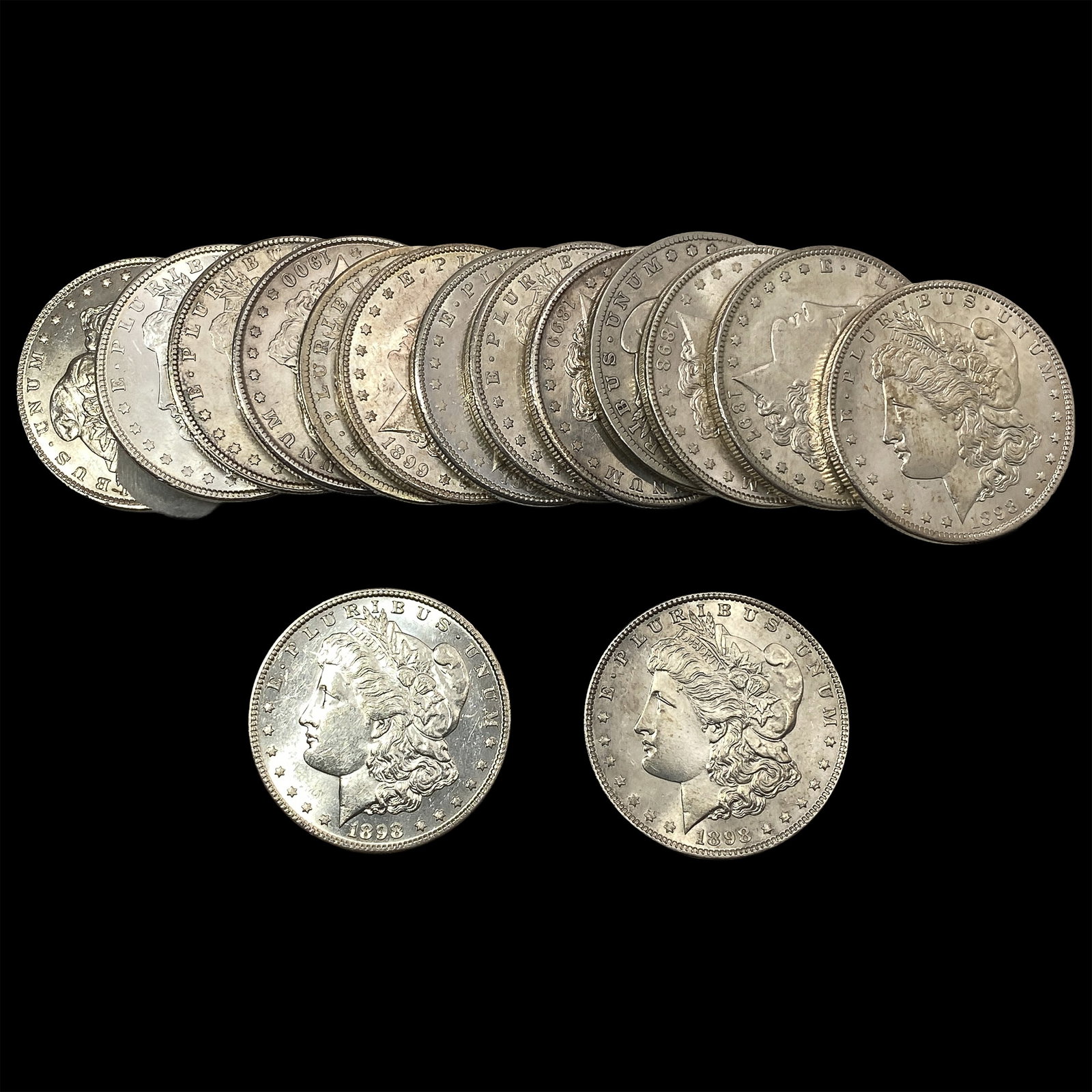 [15] 1897-1900 Morgan Silver Dollar Roll (1 of 2)