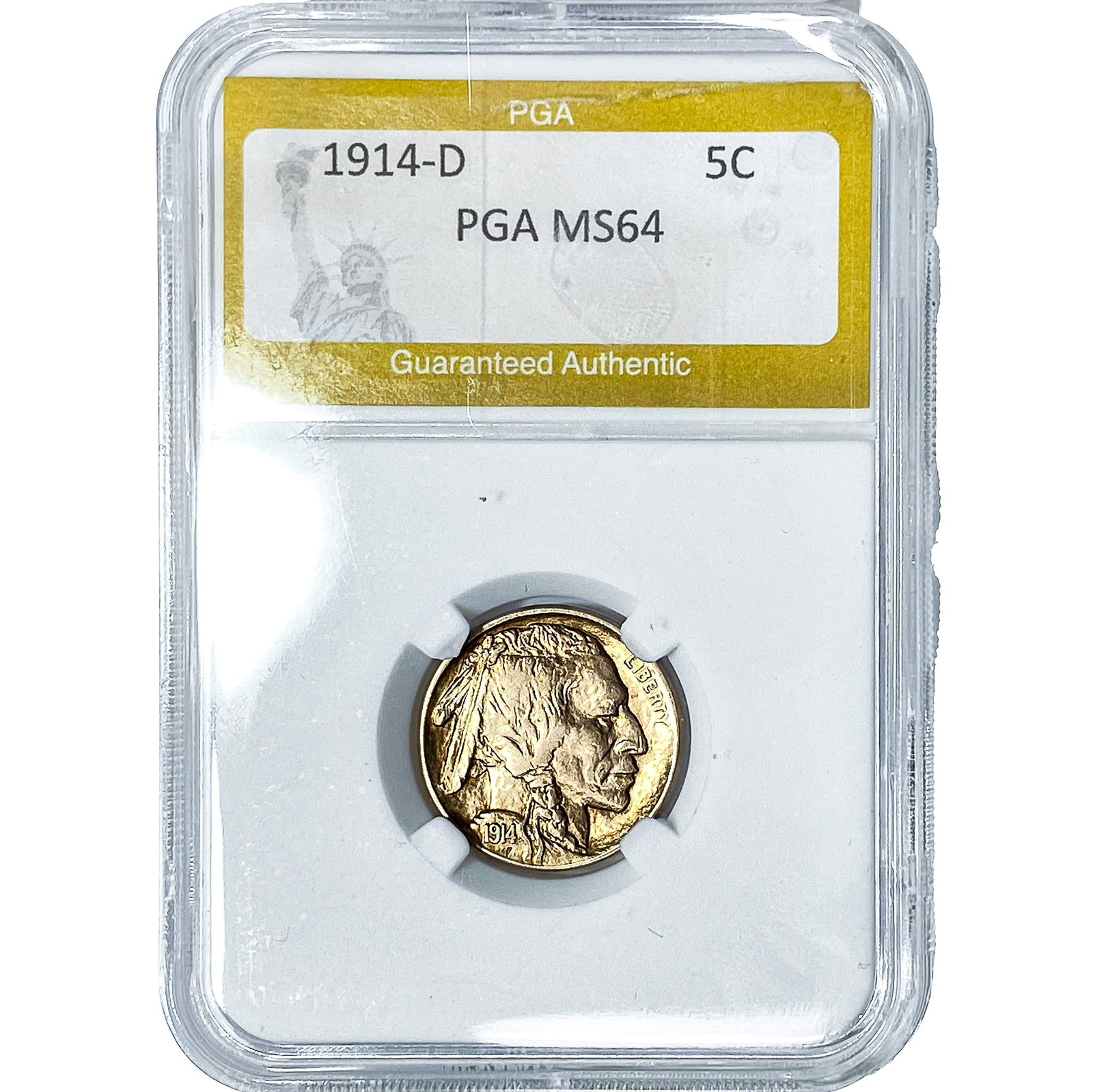 1914-D Buffalo Nickel PGA MS64 (1 of 2)