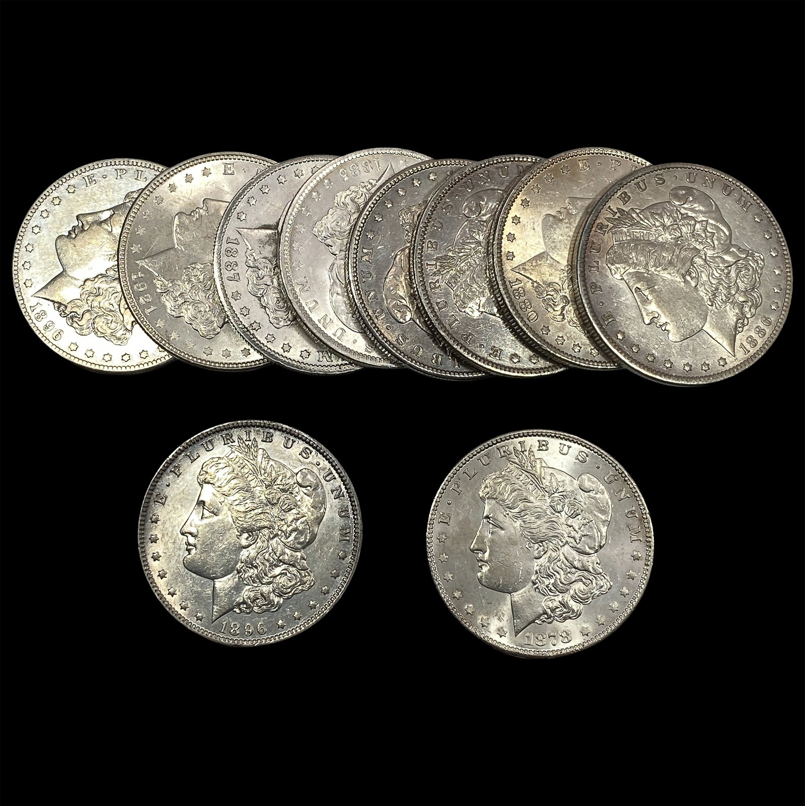 [10] 1878-1921 Morgan Silver Dollar Roll (1 of 2)