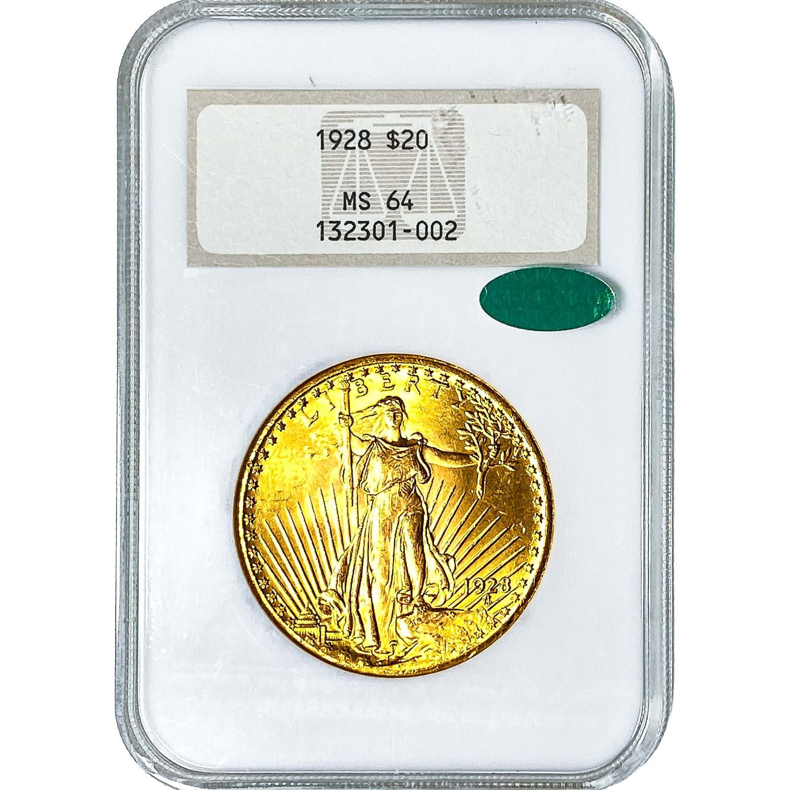 1928 $20 Gold Double Eagle NGC MS64: 1928 $20 Gold Double Eagle NGC MS64