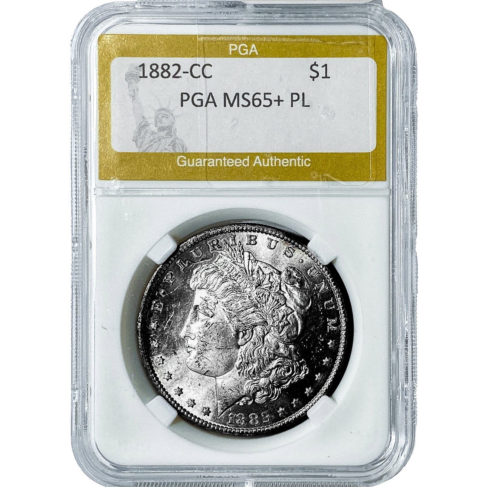 1882-CC Morgan Silver Dollar PGA MS65+ PL (1 of 2)