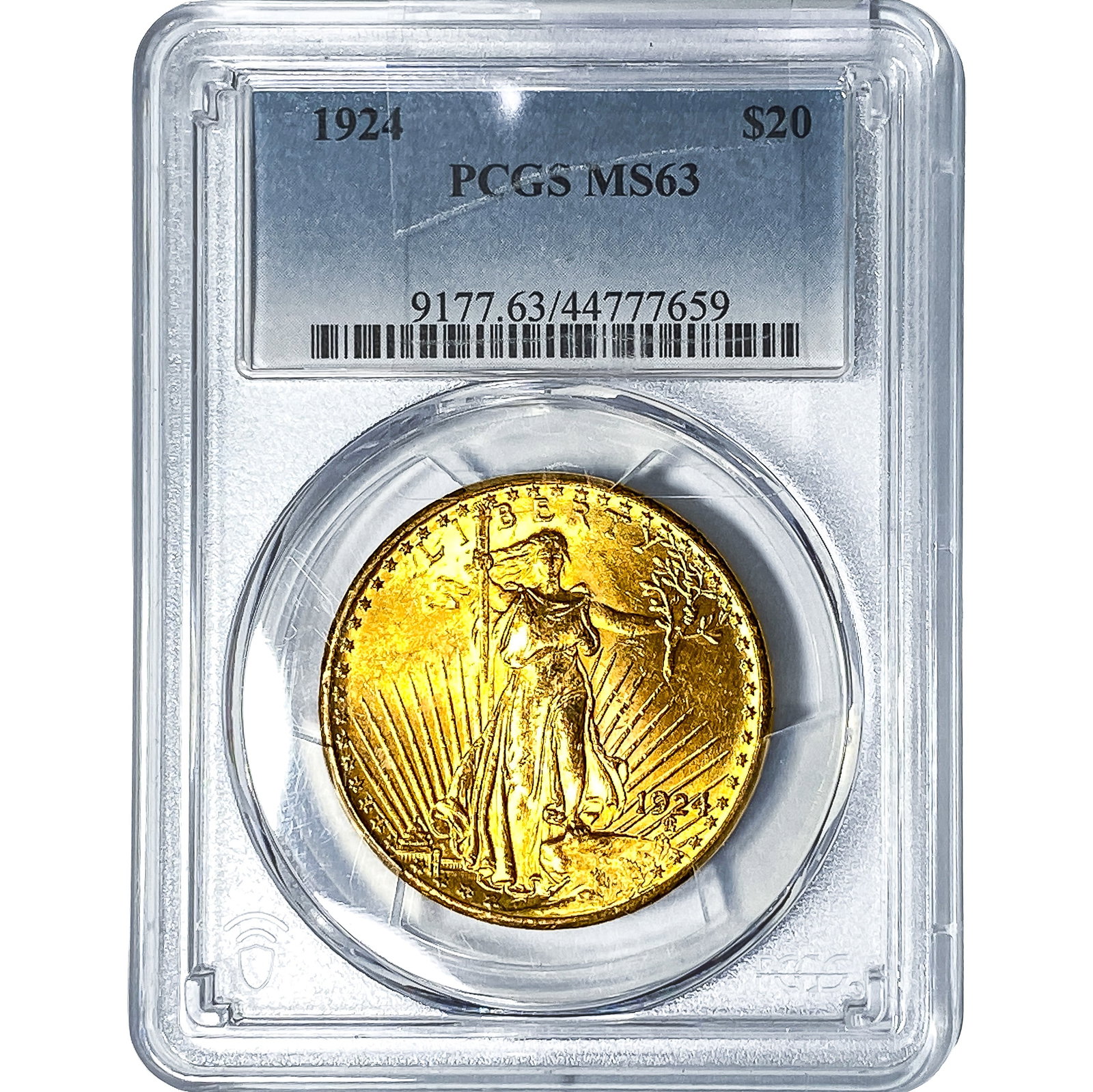 1924 $20 Gold Double Eagle PCGS MS63: 1924 $20 Gold Double Eagle PCGS MS63