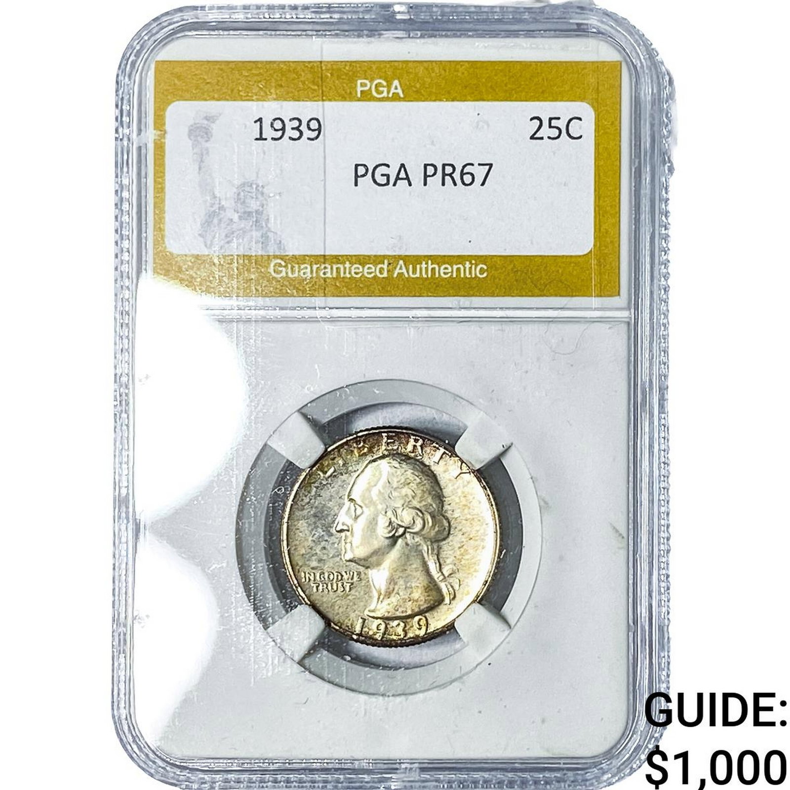 1939 Washington Silver Quarter PGA PR67: 1939 Washington Silver Quarter PGA PR67