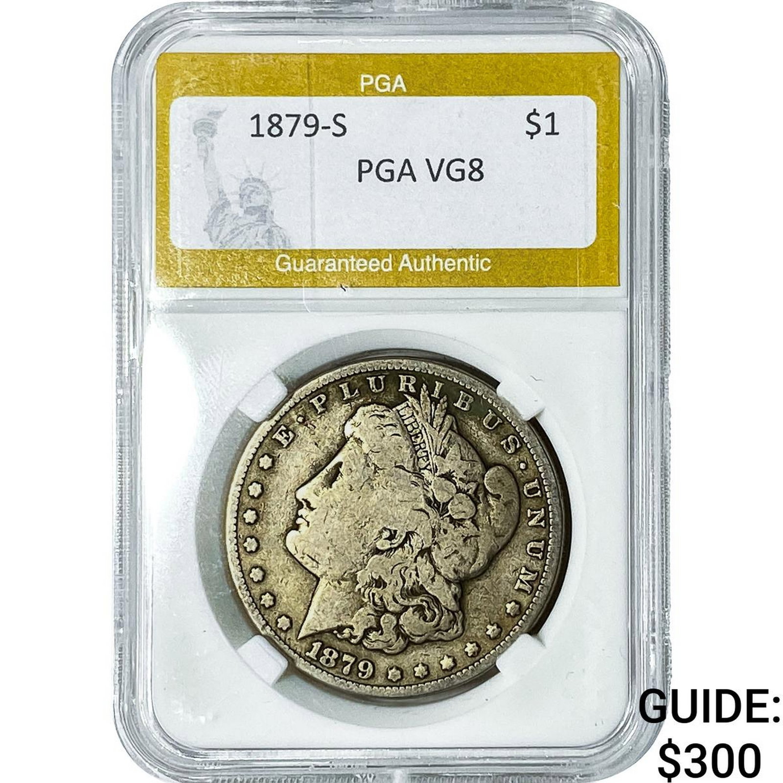 1879-S Morgan Silver Dollar PGA VG8: 1879-S Morgan Silver Dollar PGA VG8