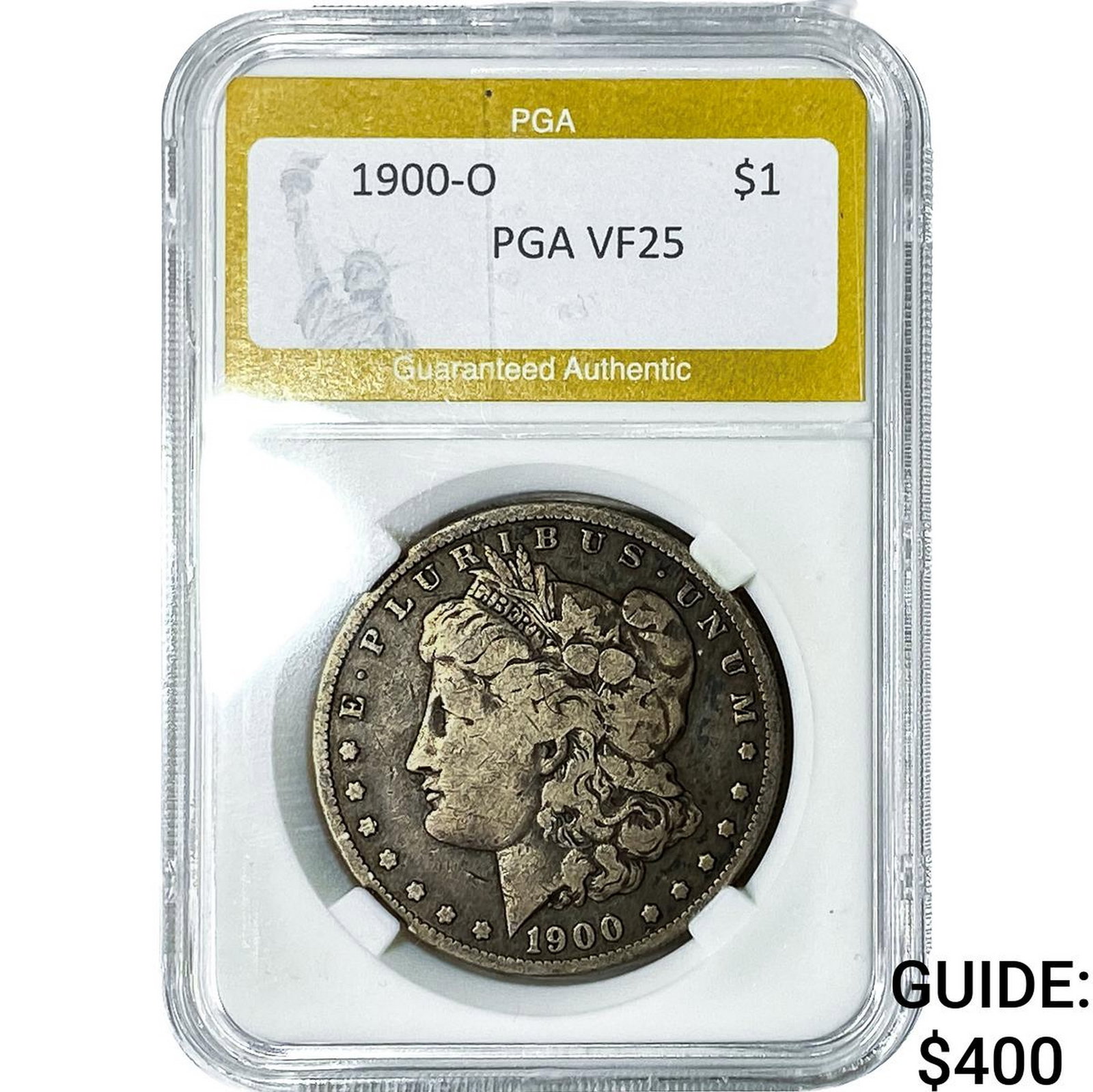 1900-O Morgan Silver Dollar PGA VF25: 1900-O Morgan Silver Dollar PGA VF25