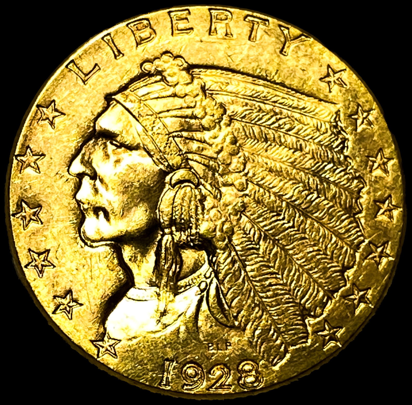 1928 $2.50 Gold Quarter Eagle: 1928 $2.50 Gold Quarter Eagle