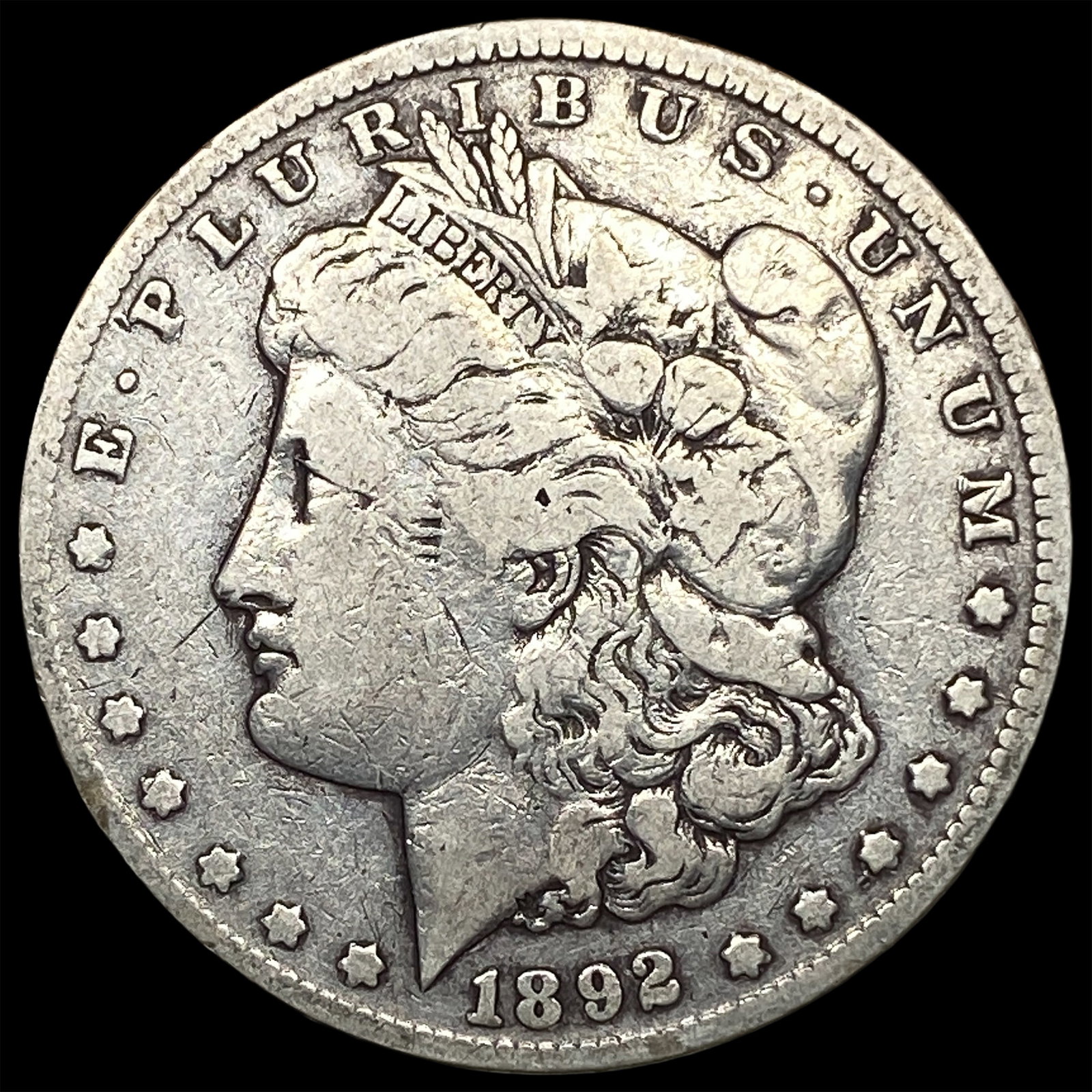 1892-CC Morgan Silver Dollar: 1892-CC Morgan Silver Dollar