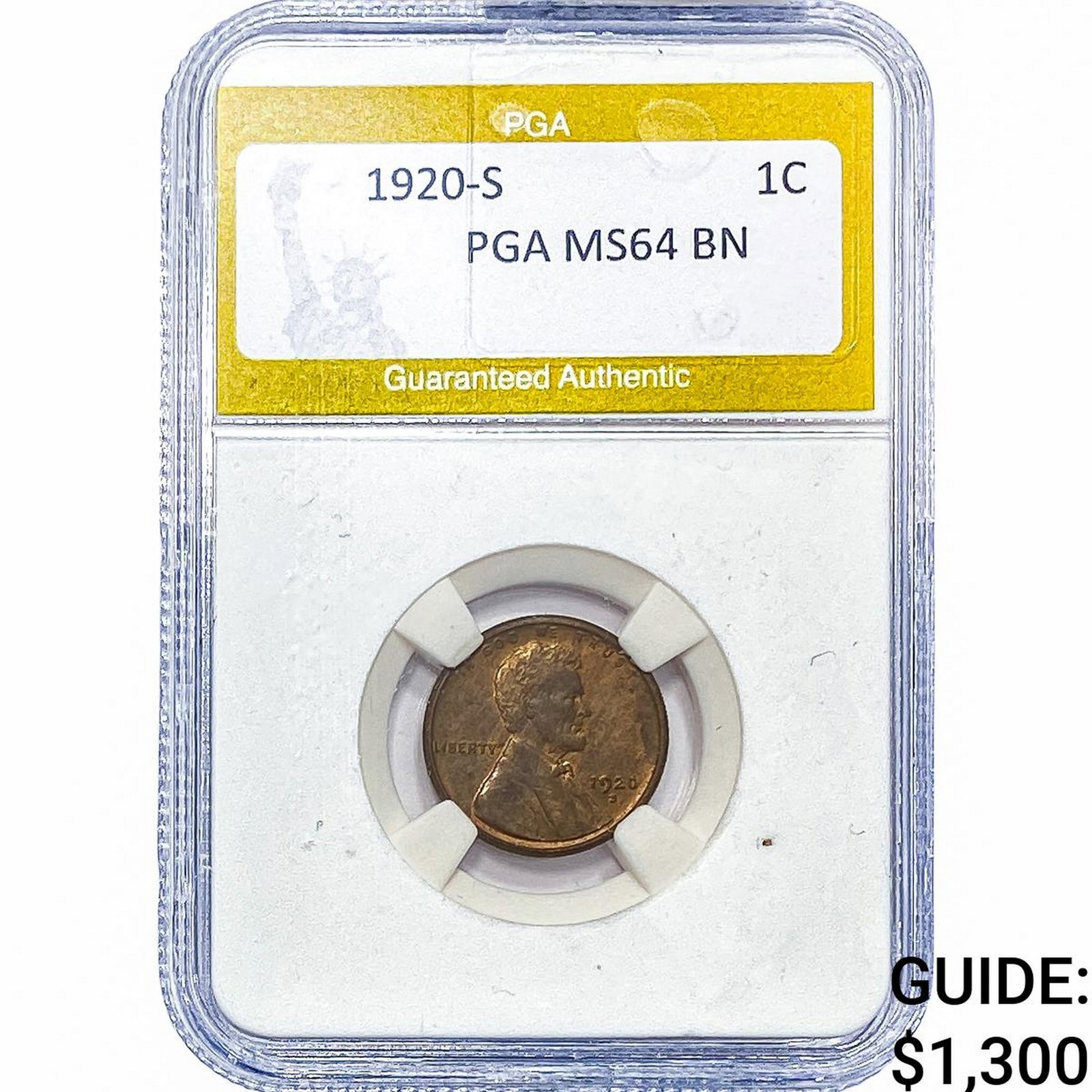 1920-S Wheat Cent PGA MS64BN (1 of 2)