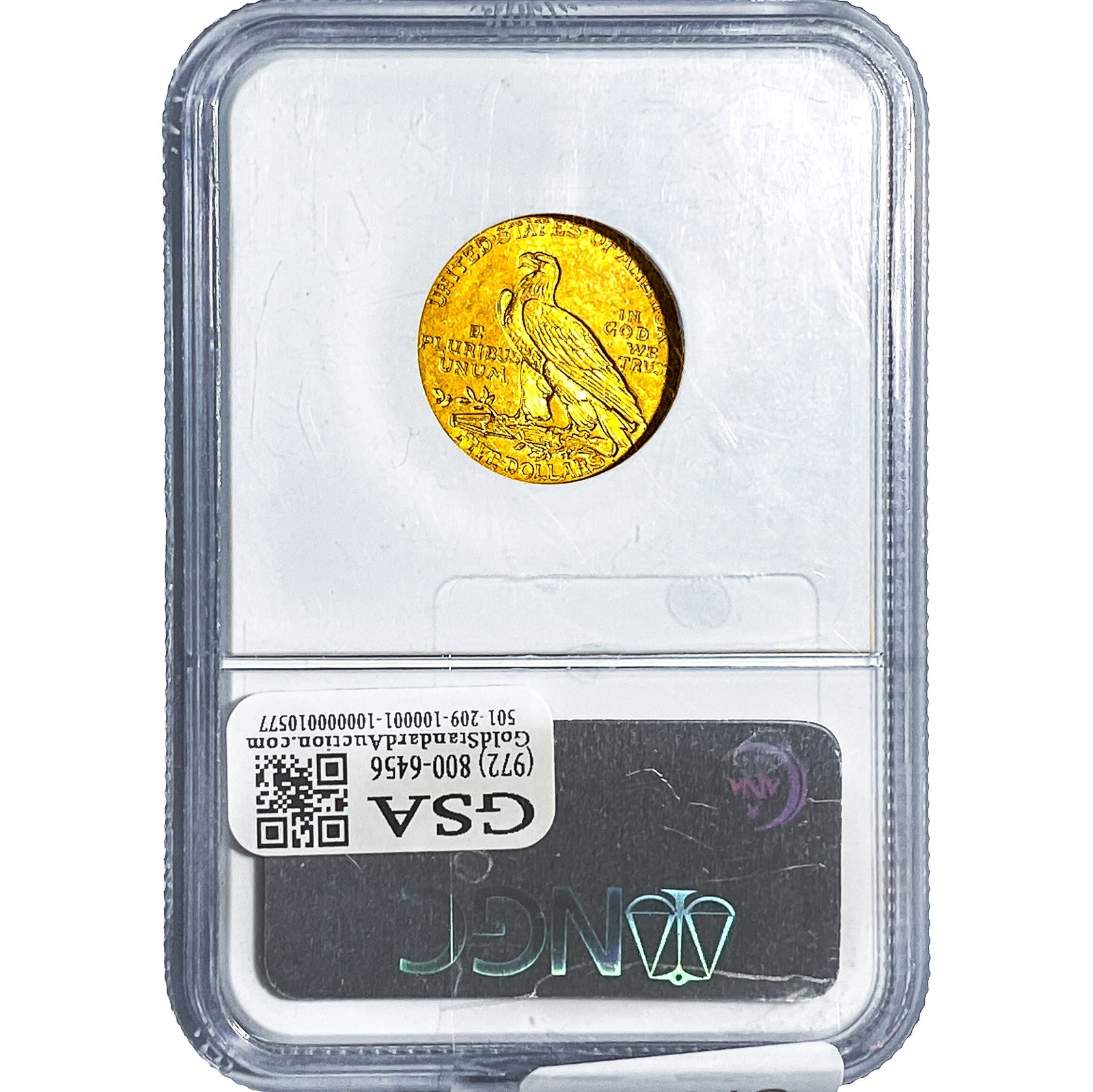 1913 $5 Gold Half Eagle NGC - 2
