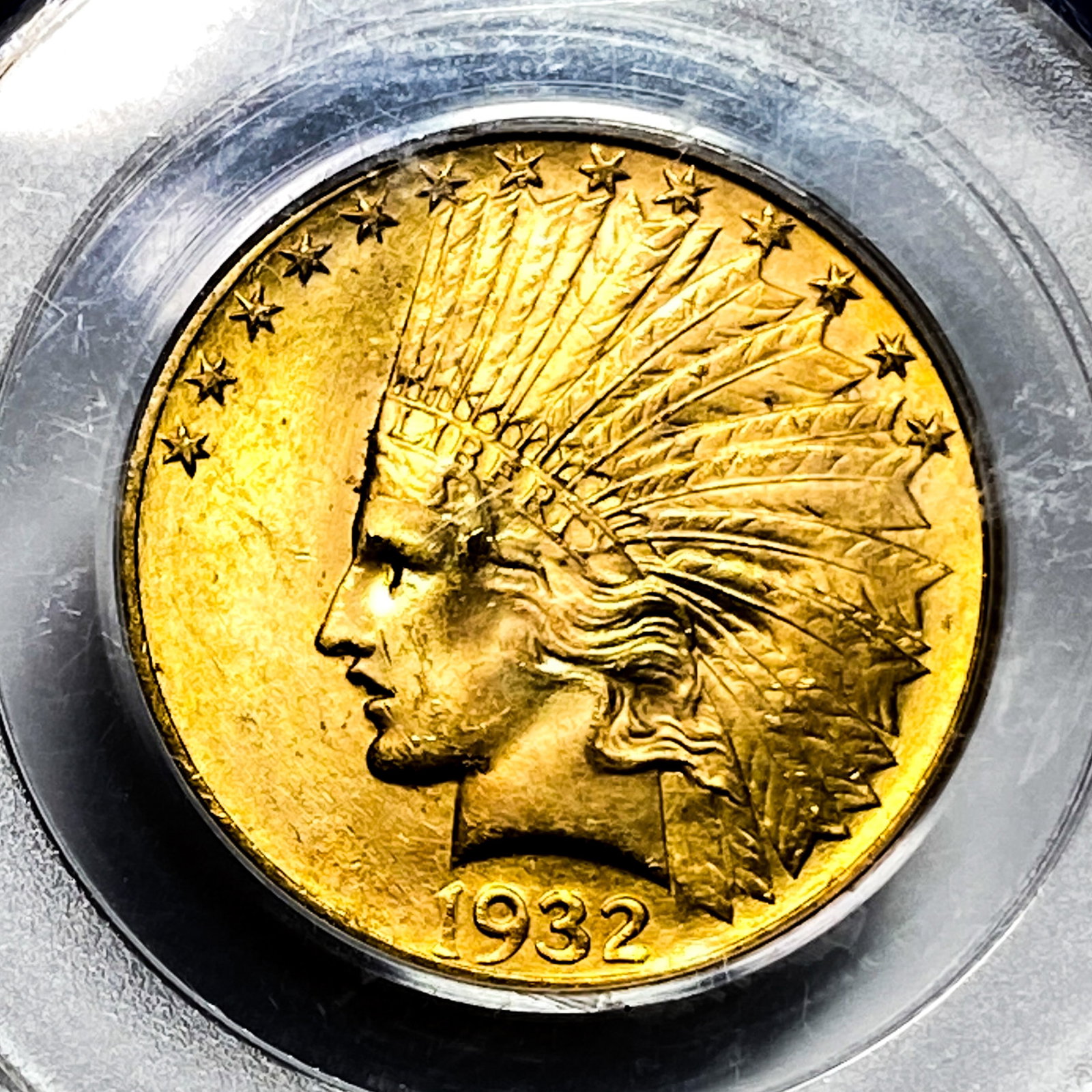 1932 $10 Gold Eagle PCGS - 3