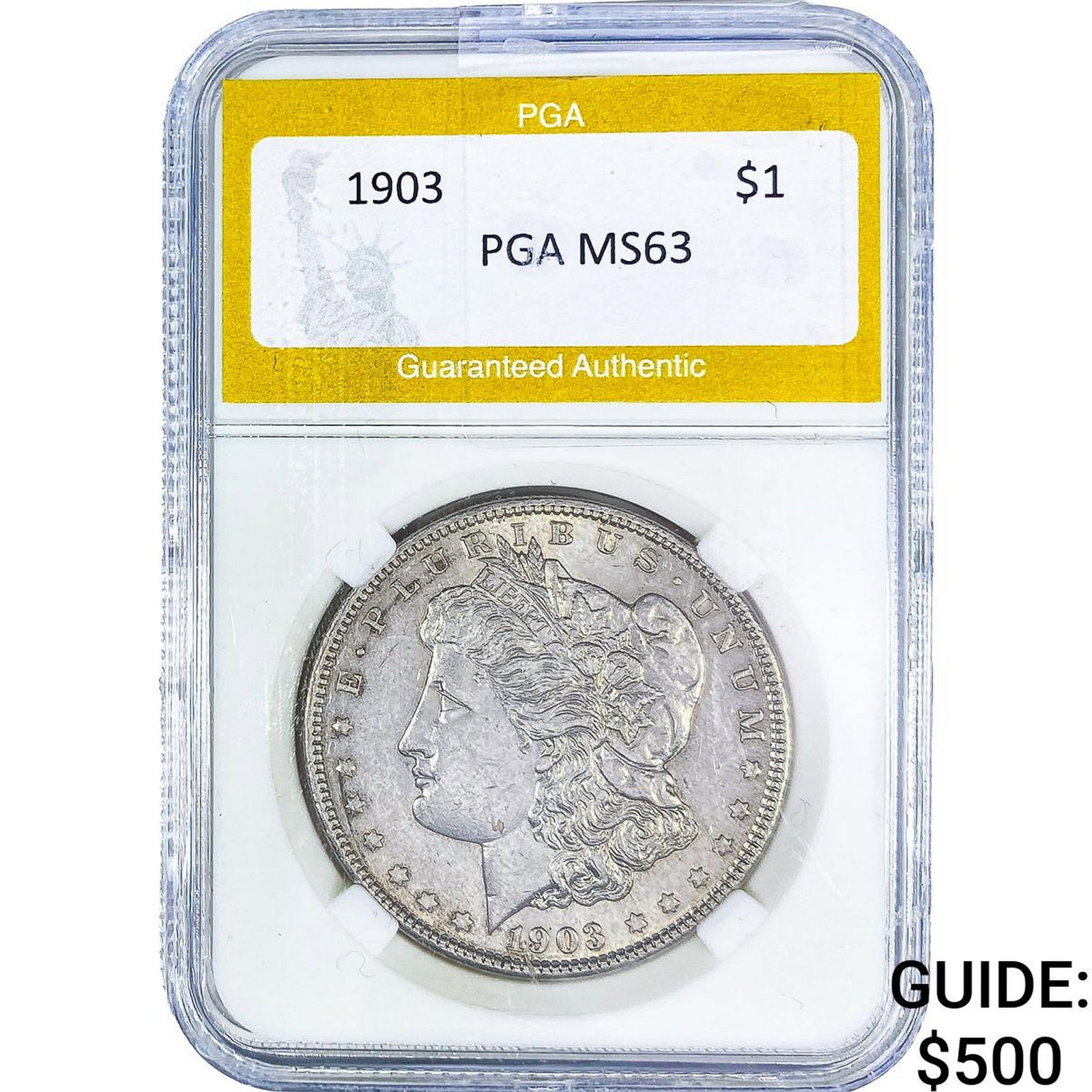1903 Morgan Silver Dollar PGA MS63: 1903 Morgan Silver Dollar PGA MS63