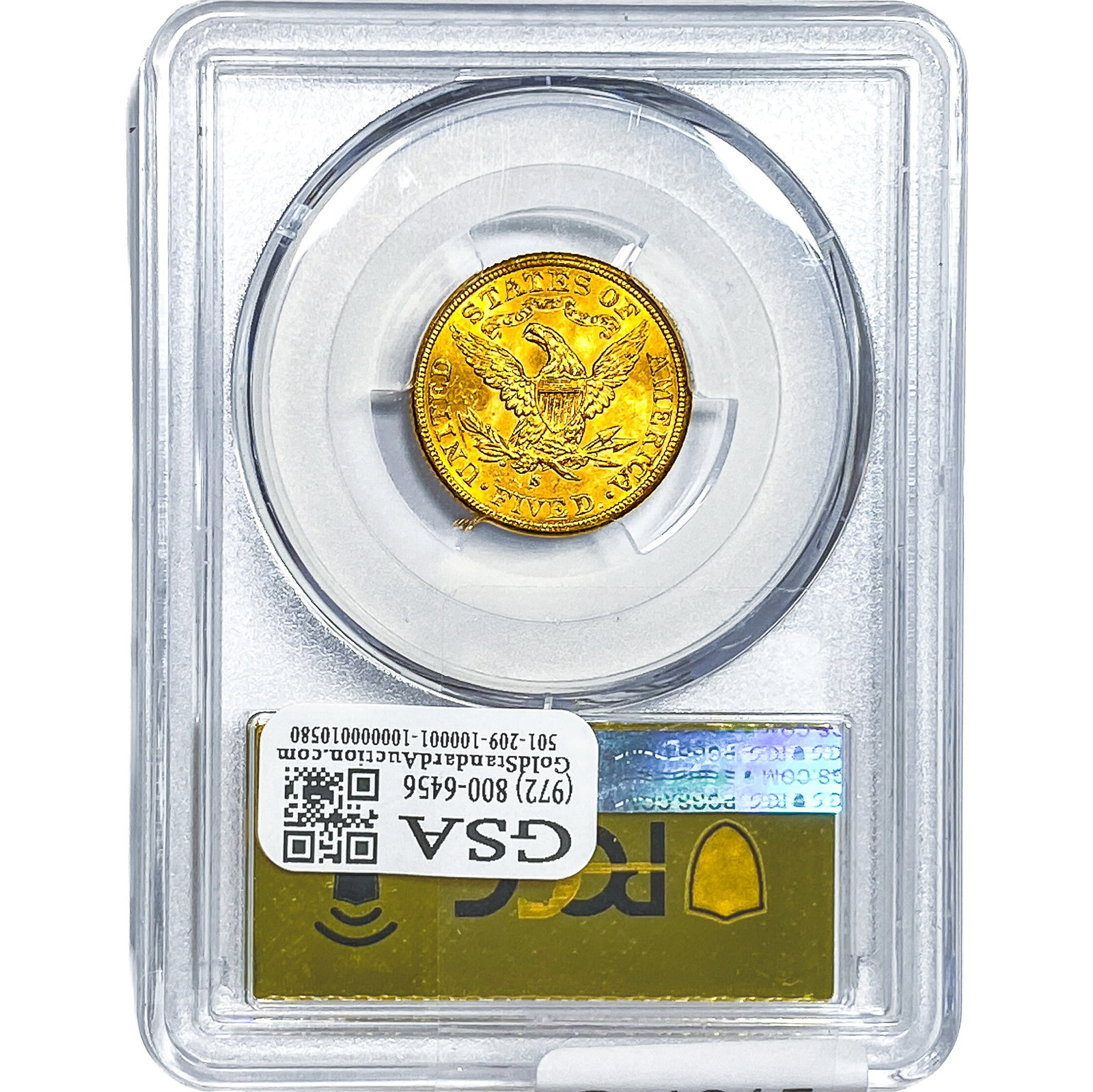 1901-S $5 Gold Half Eagle PCGS - 2