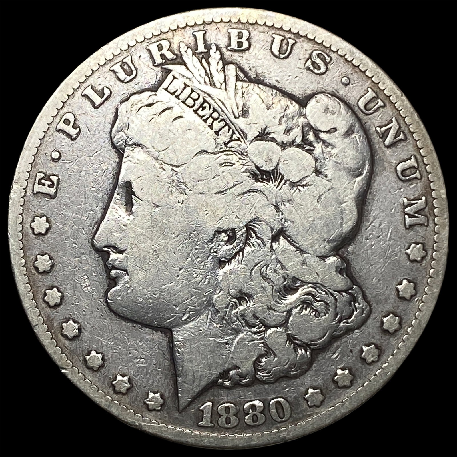 1880-CC Morgan Silver Dollar: 1880-CC Morgan Silver Dollar