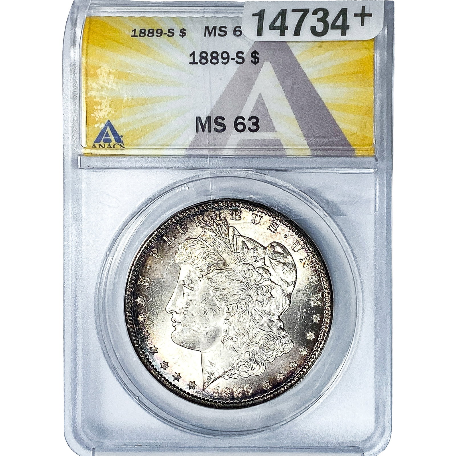 1889-S Morgan Silver Dollar ANACS MS63 (1 of 4)